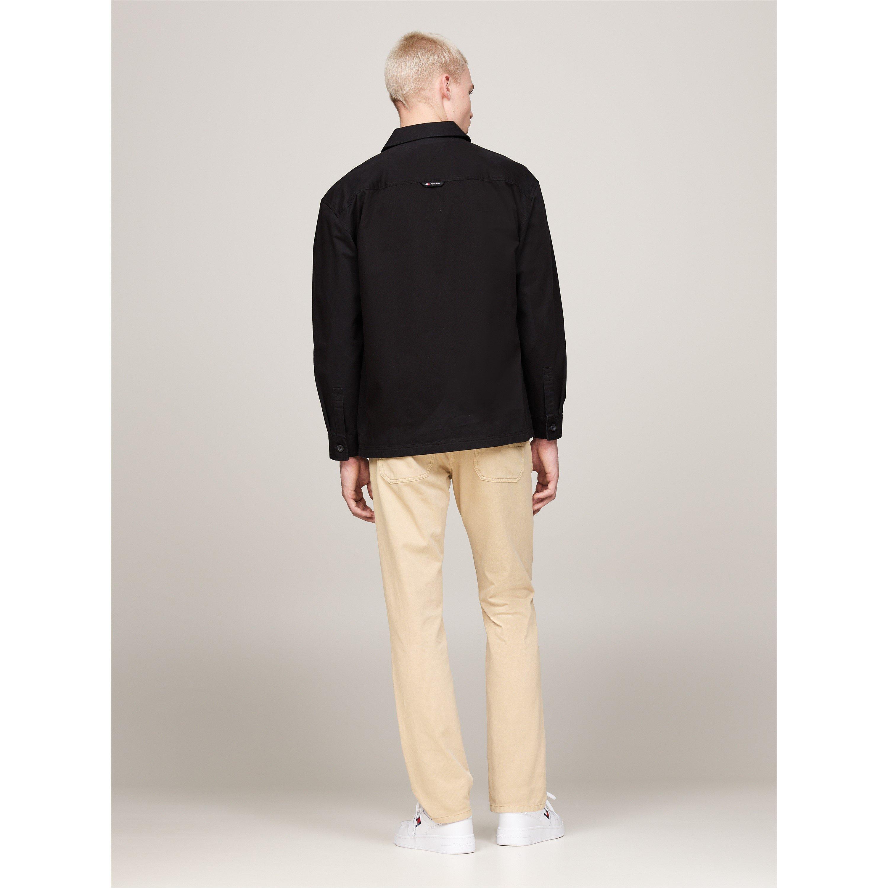 Schwarz - Tommy Jeans - Essential Solid Overshirt - 3