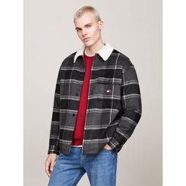 Tommy Jeans Check Sherpa Long sleeved Overshirt