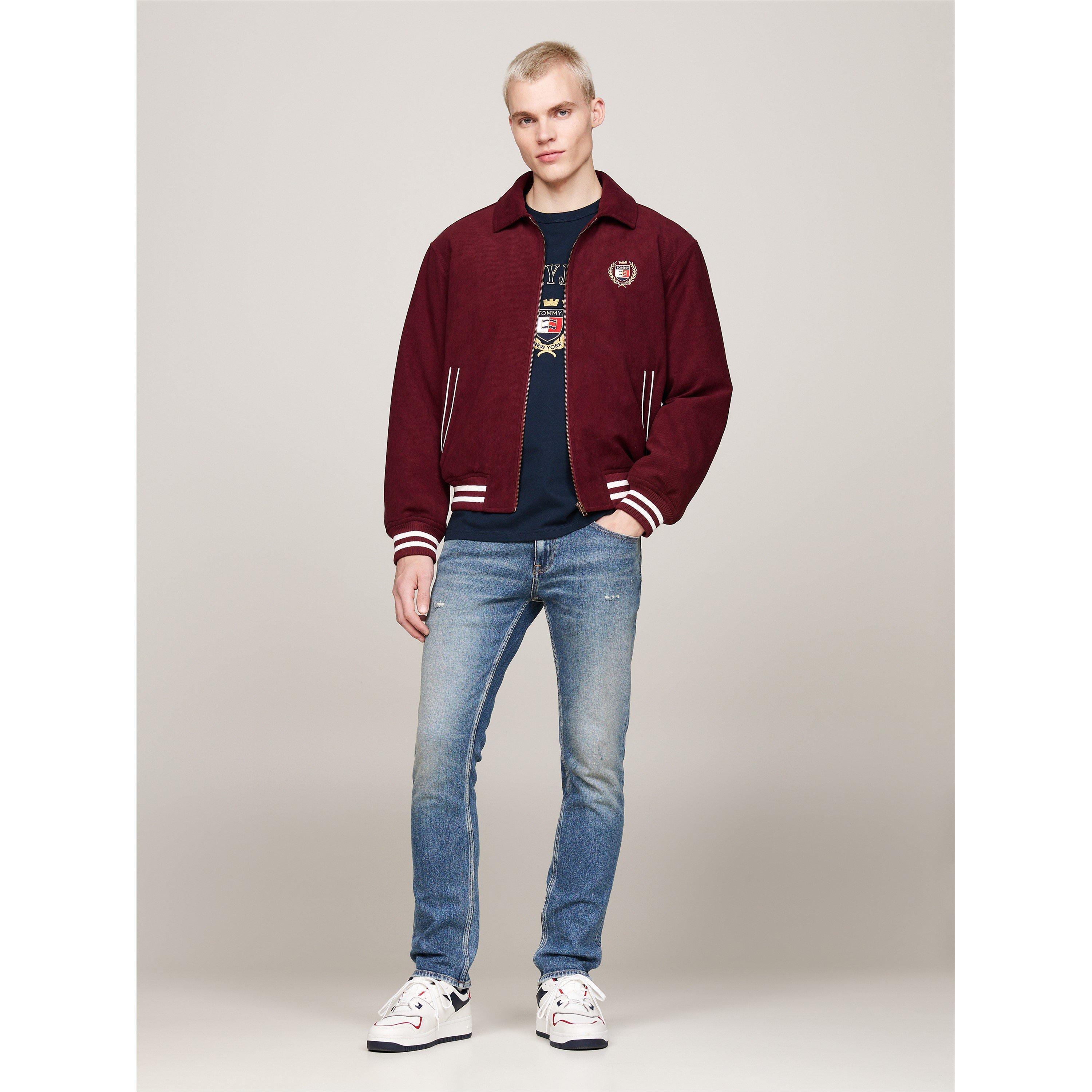 Deep Rouge - Tommy Jeans - Tommy Jeans Tjm Crest Cord Letterman Jacket - 3
