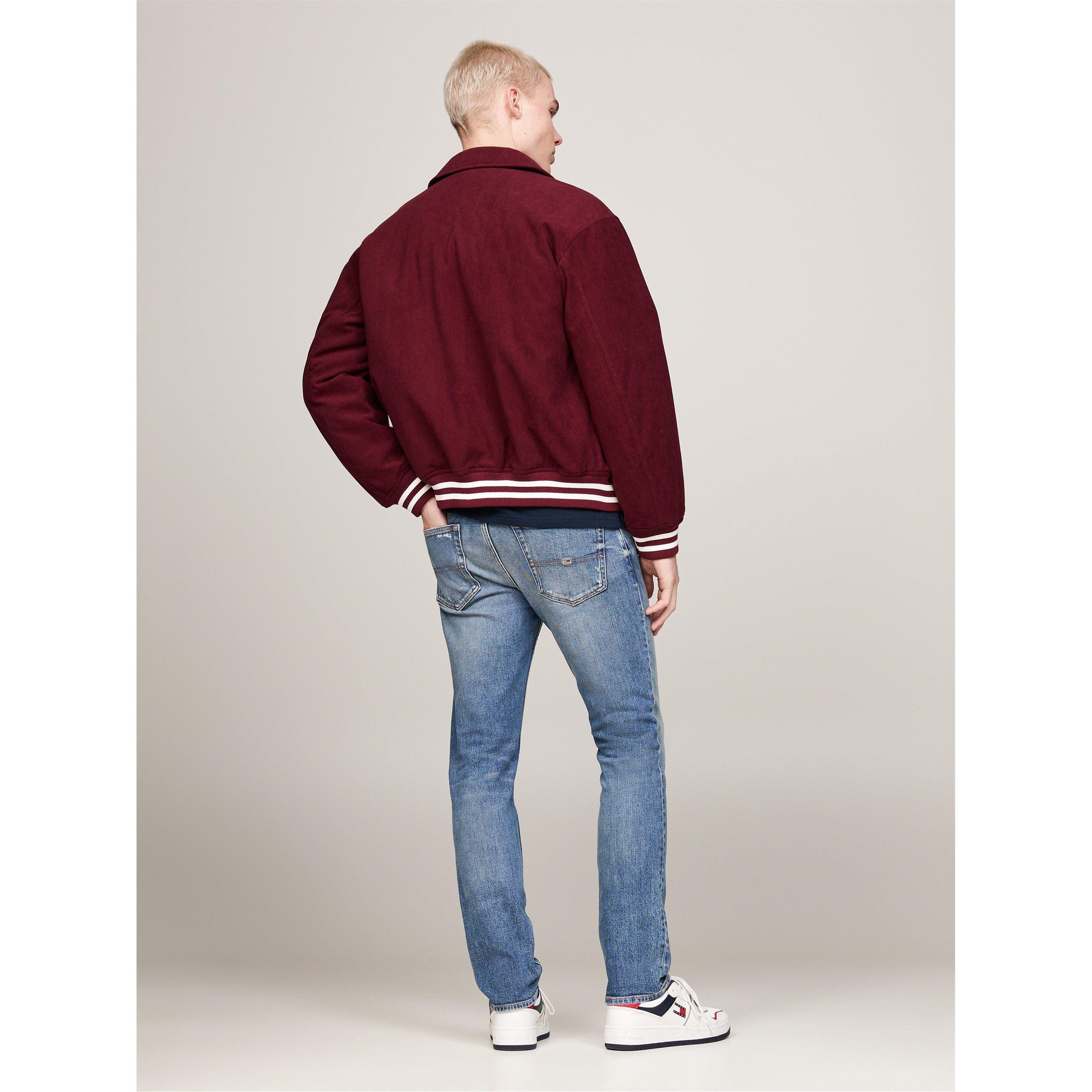 Deep Rouge - Tommy Jeans - Tommy Jeans Tjm Crest Cord Letterman Jacket - 4