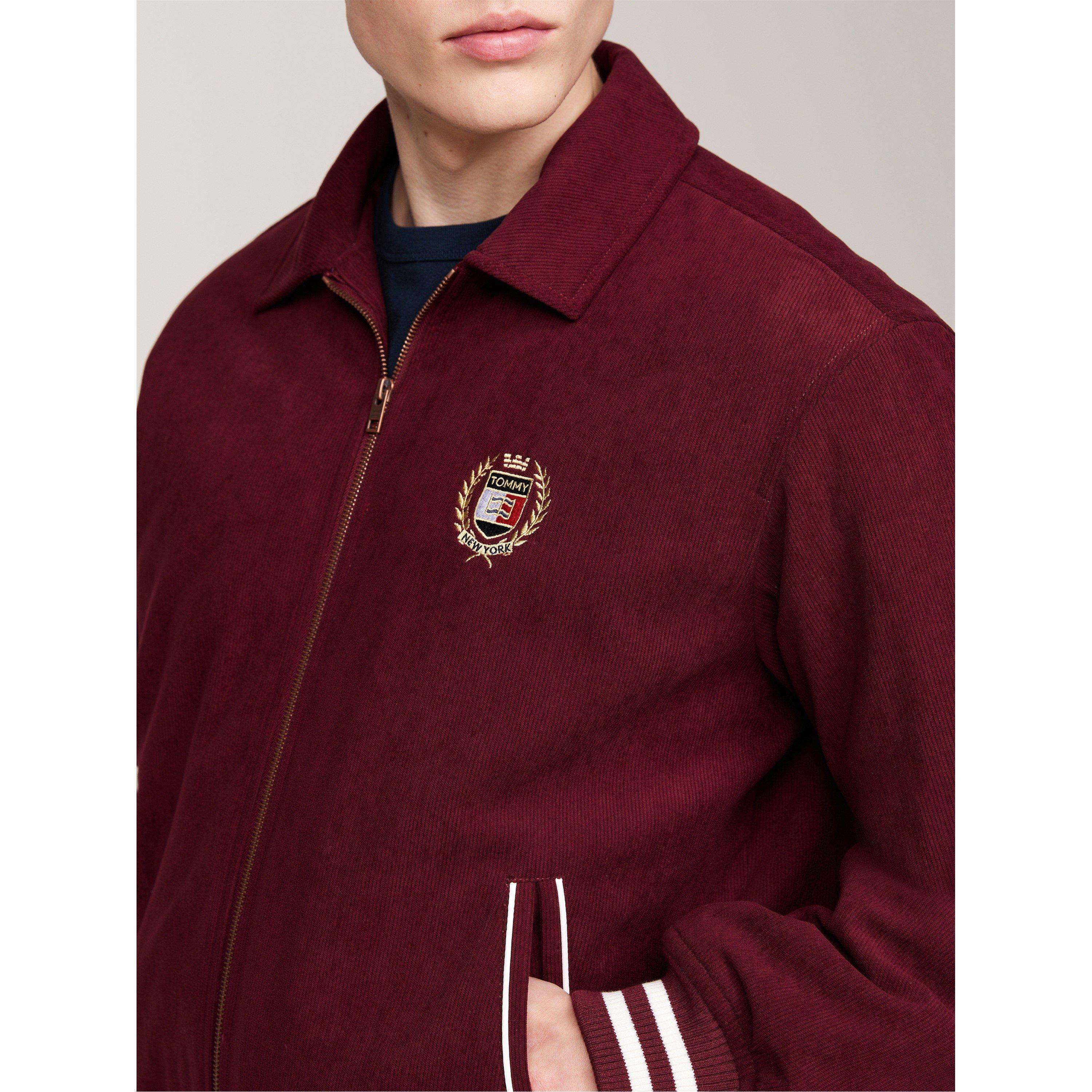 Deep Rouge - Tommy Jeans - Tommy Jeans Tjm Crest Cord Letterman Jacket - 5