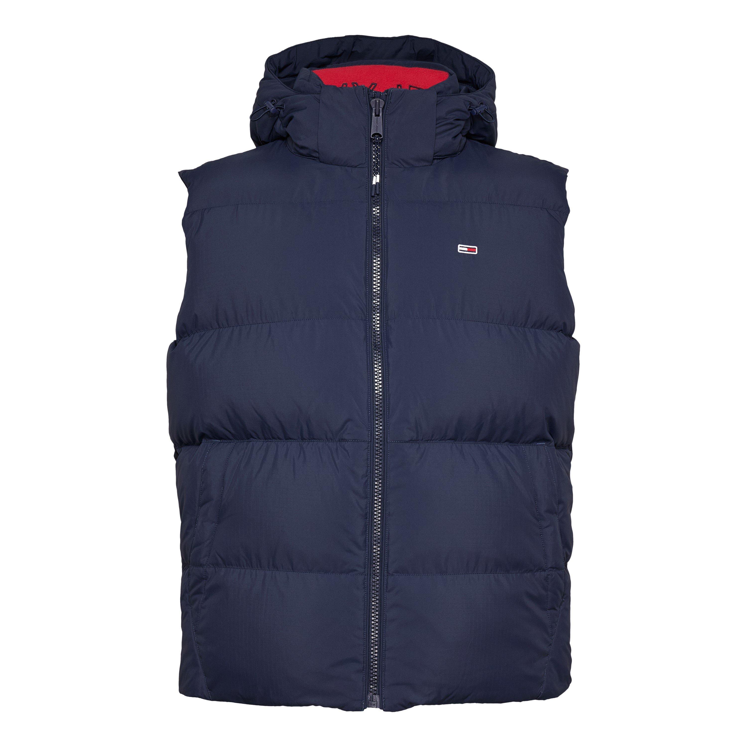 Night Navy - Tommy Jeans - Men's Essential Down Hooded Sleeveless Gilet - 1