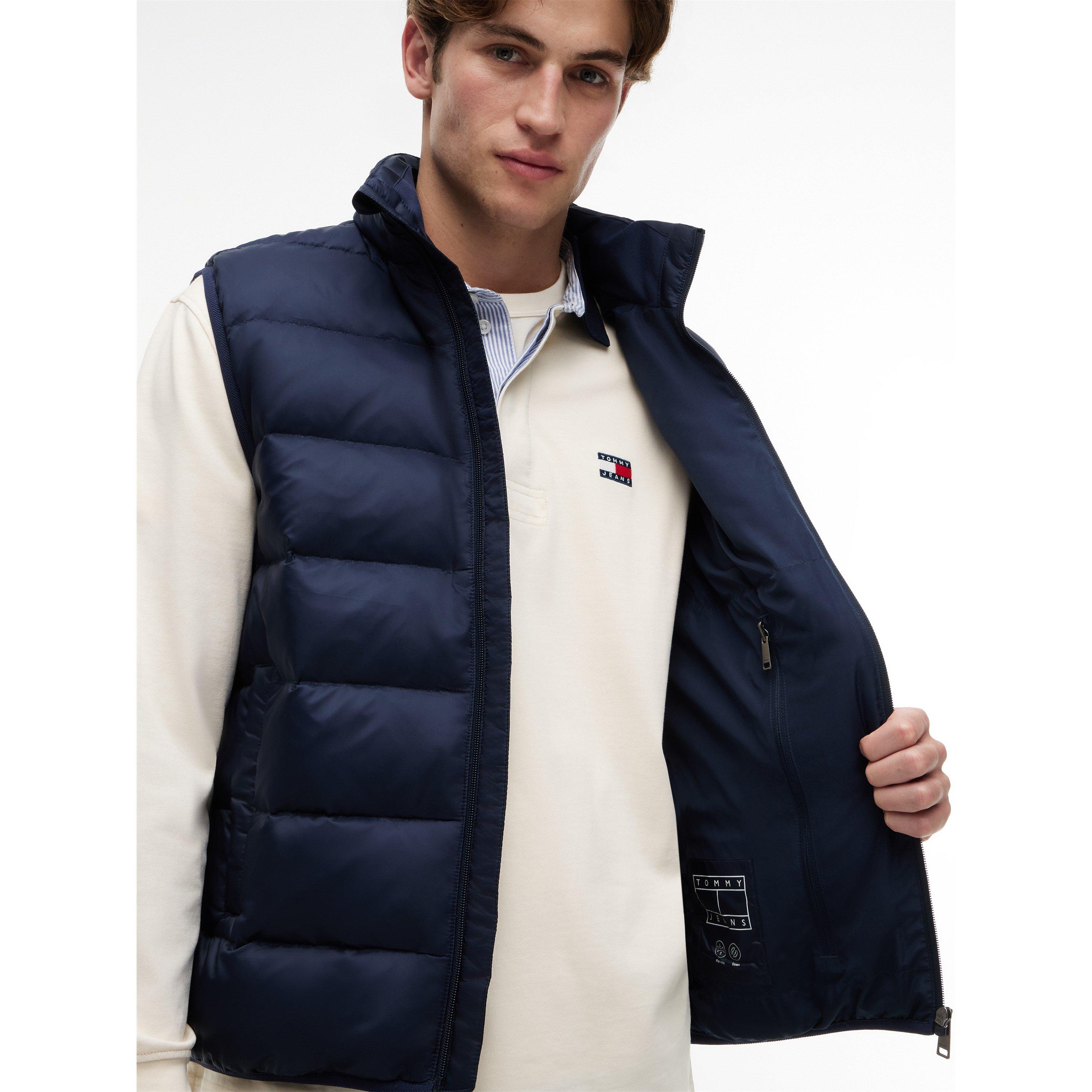 Dark Blue - Tommy Jeans - Men's Essential Down Hooded Sleeveless Gilet - 4