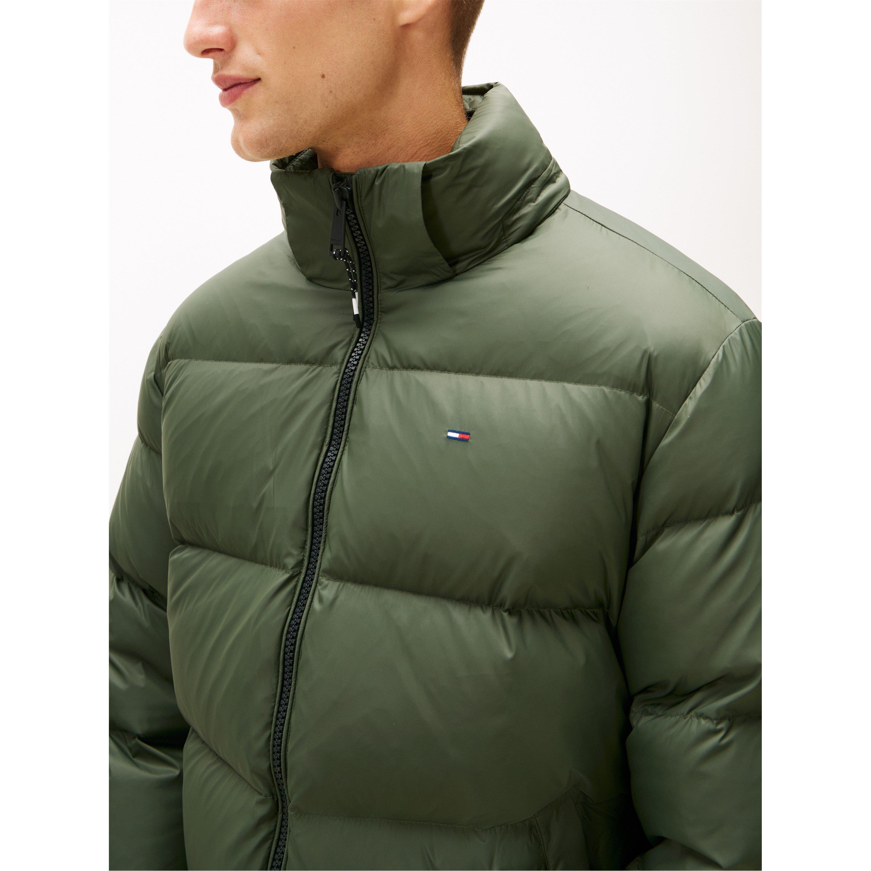 Tommy Jeans Men's Essential Down Short Puffer Jacket - Pewter Green - S