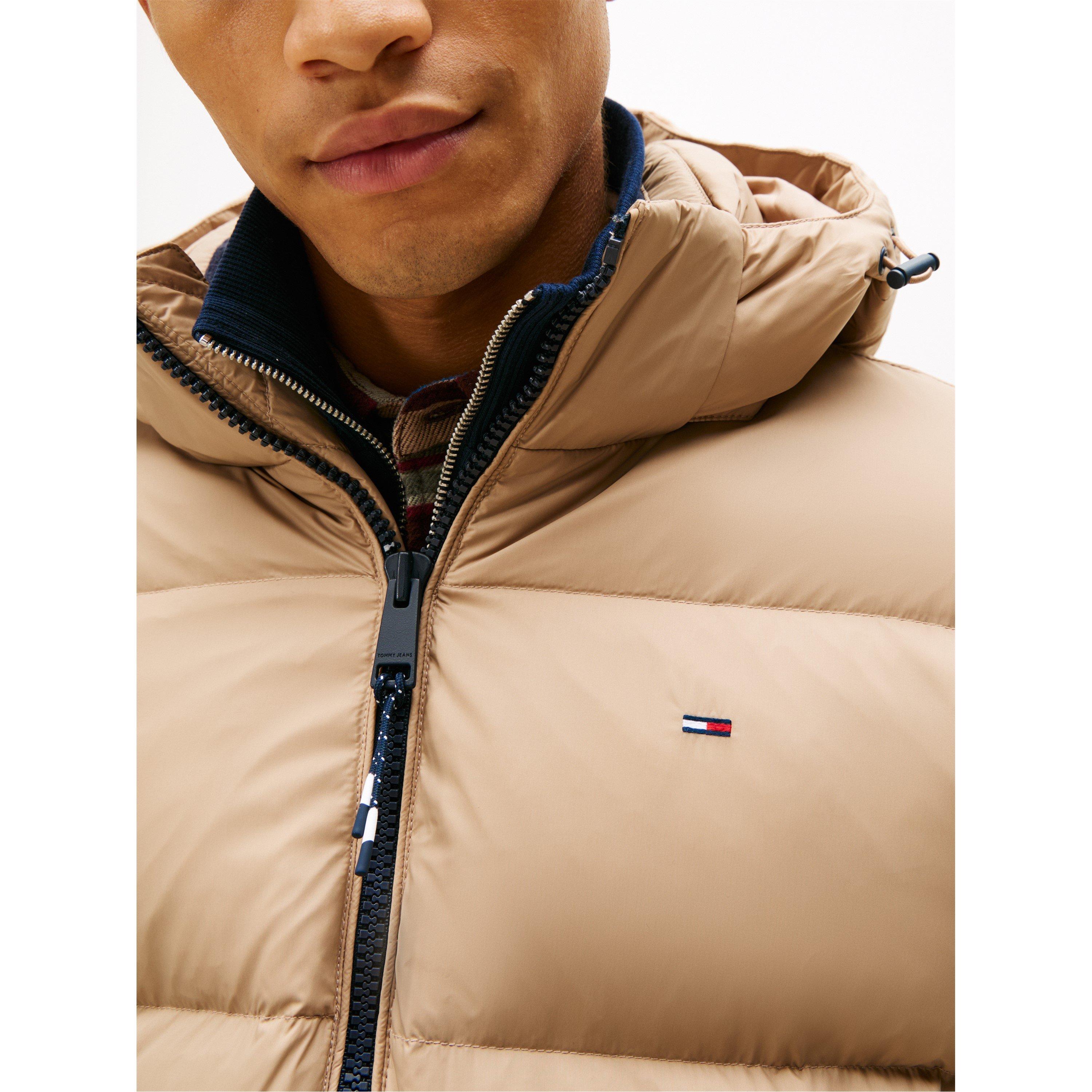 Obalna taupe - Tommy Jeans - Men's Essential Down Short Puffer Jacket - 5