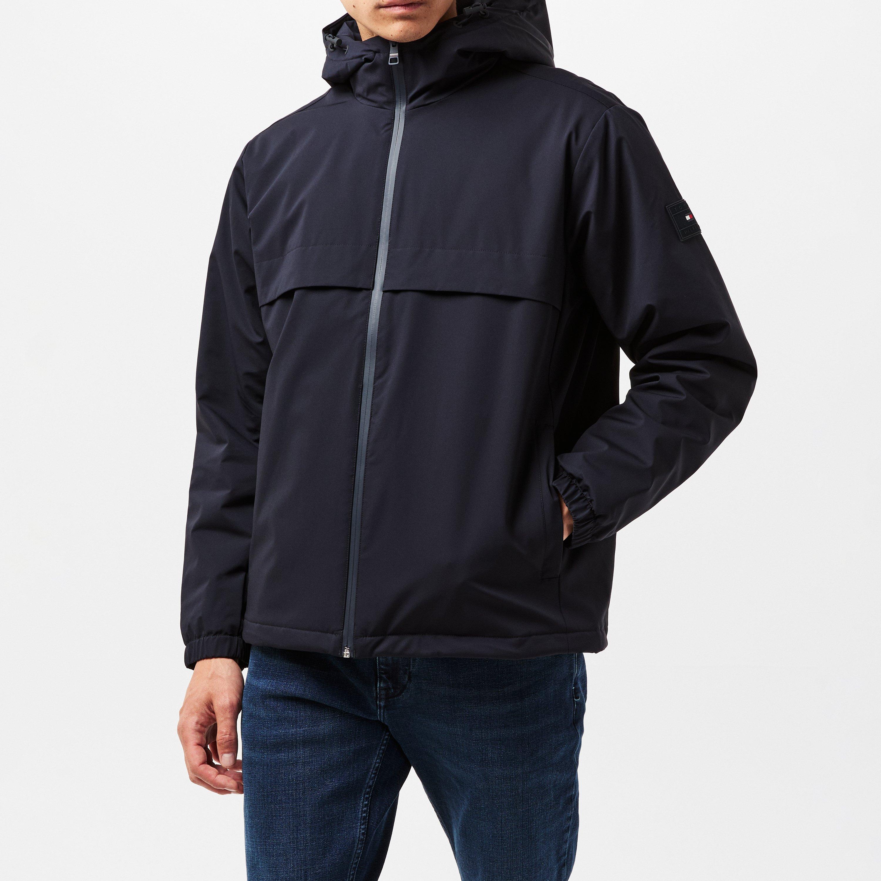 Desert Sky - Tommy Hilfiger - Men's Technical Hooded Long Sleeve Zip Windbreaker - 3