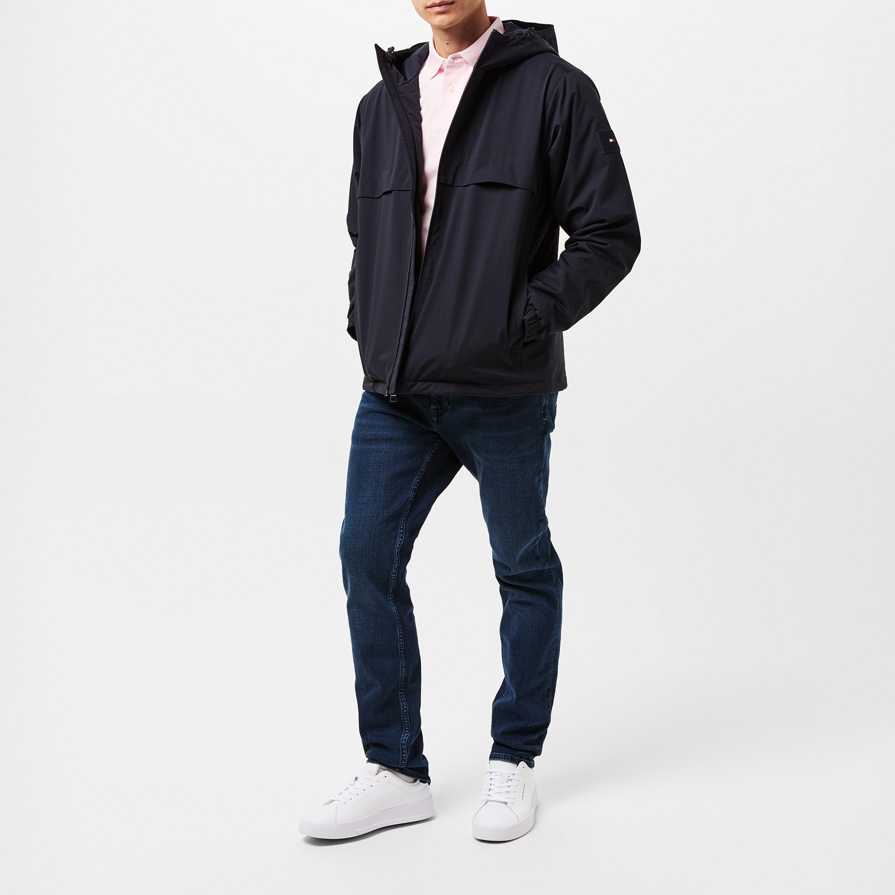 Desert Sky - Tommy Hilfiger - Men's Technical Hooded Long Sleeve Zip Windbreaker - 6