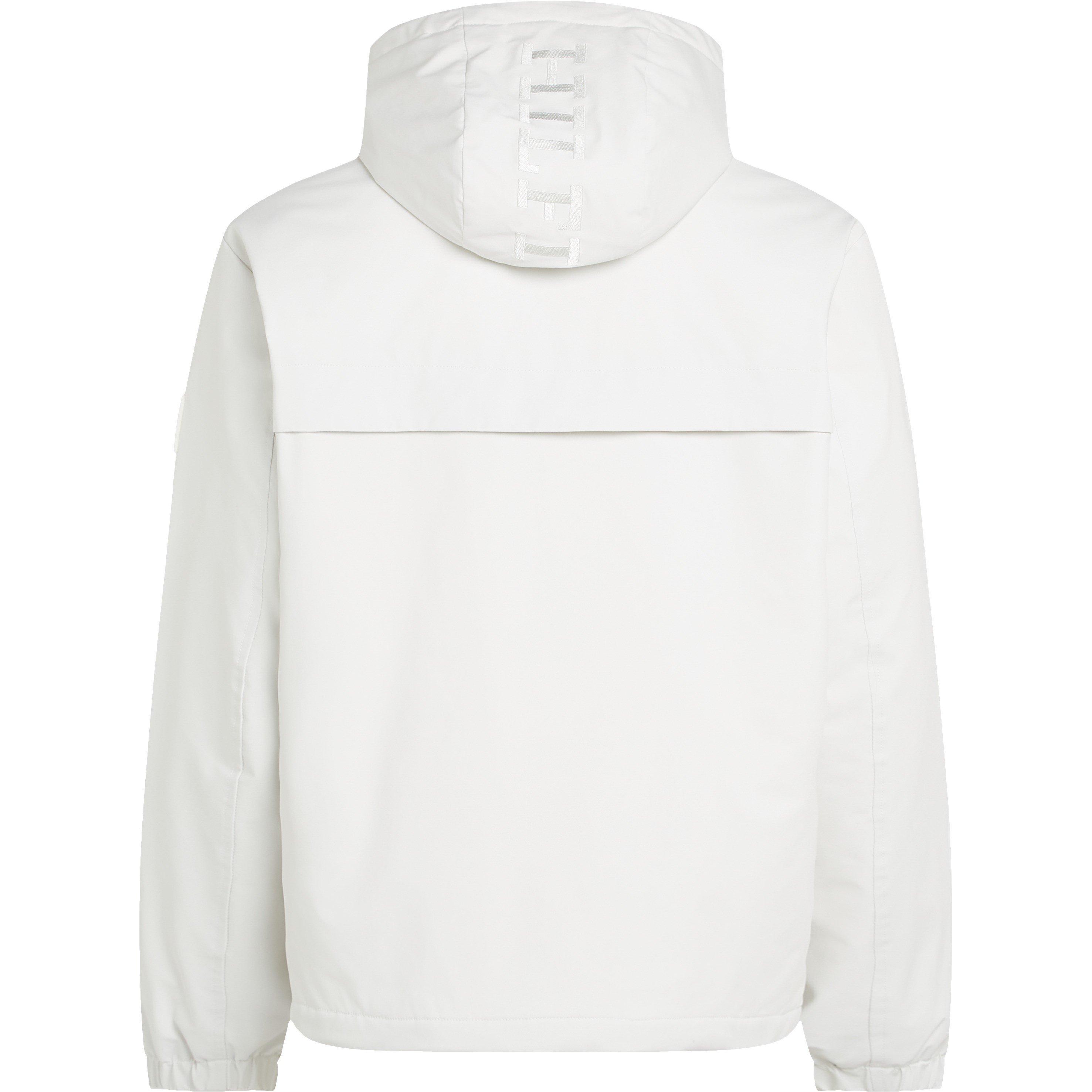 Ivory - Tommy Hilfiger - Men's Technical Hooded Long Sleeve Zip Windbreaker - 2