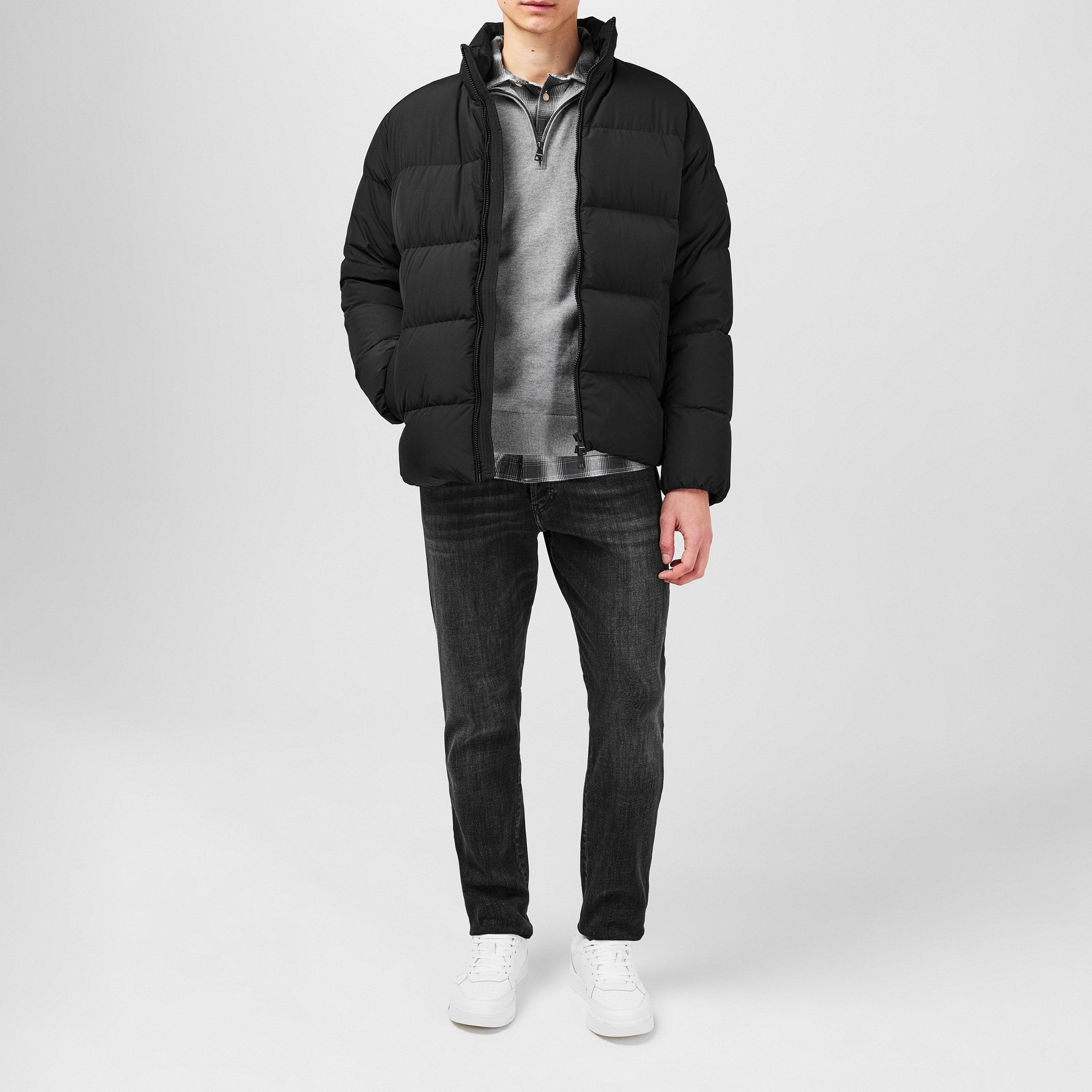 Black - Tommy Hilfiger - Men's Recycled Polyester Short Puffer Jacket - 5