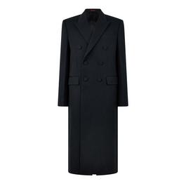 Gucci Double-Breasted Wool Overcoat