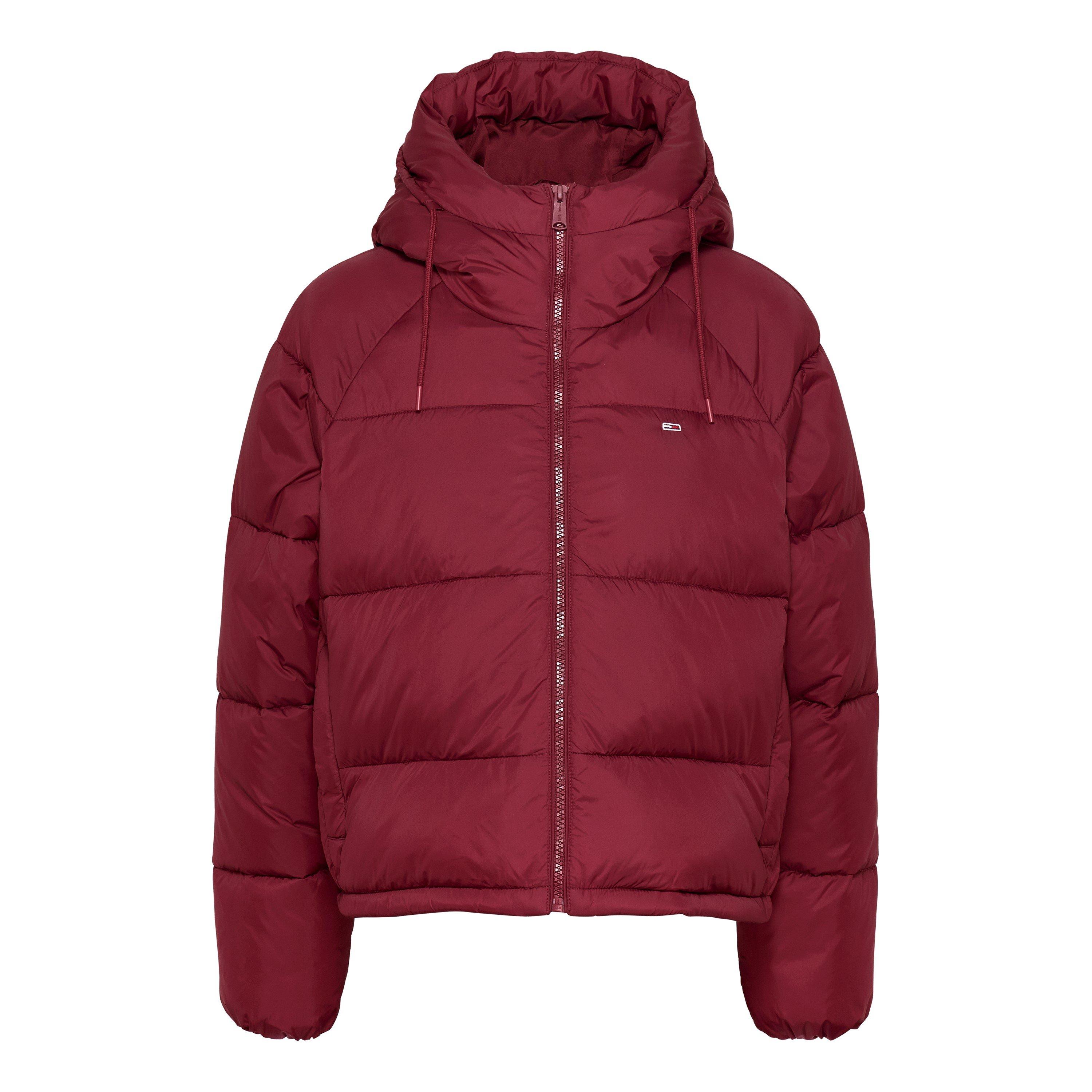 Deep Rouge - Tommy Jeans - Women's  Recycled Hooded Short Puffer Jacket - 5