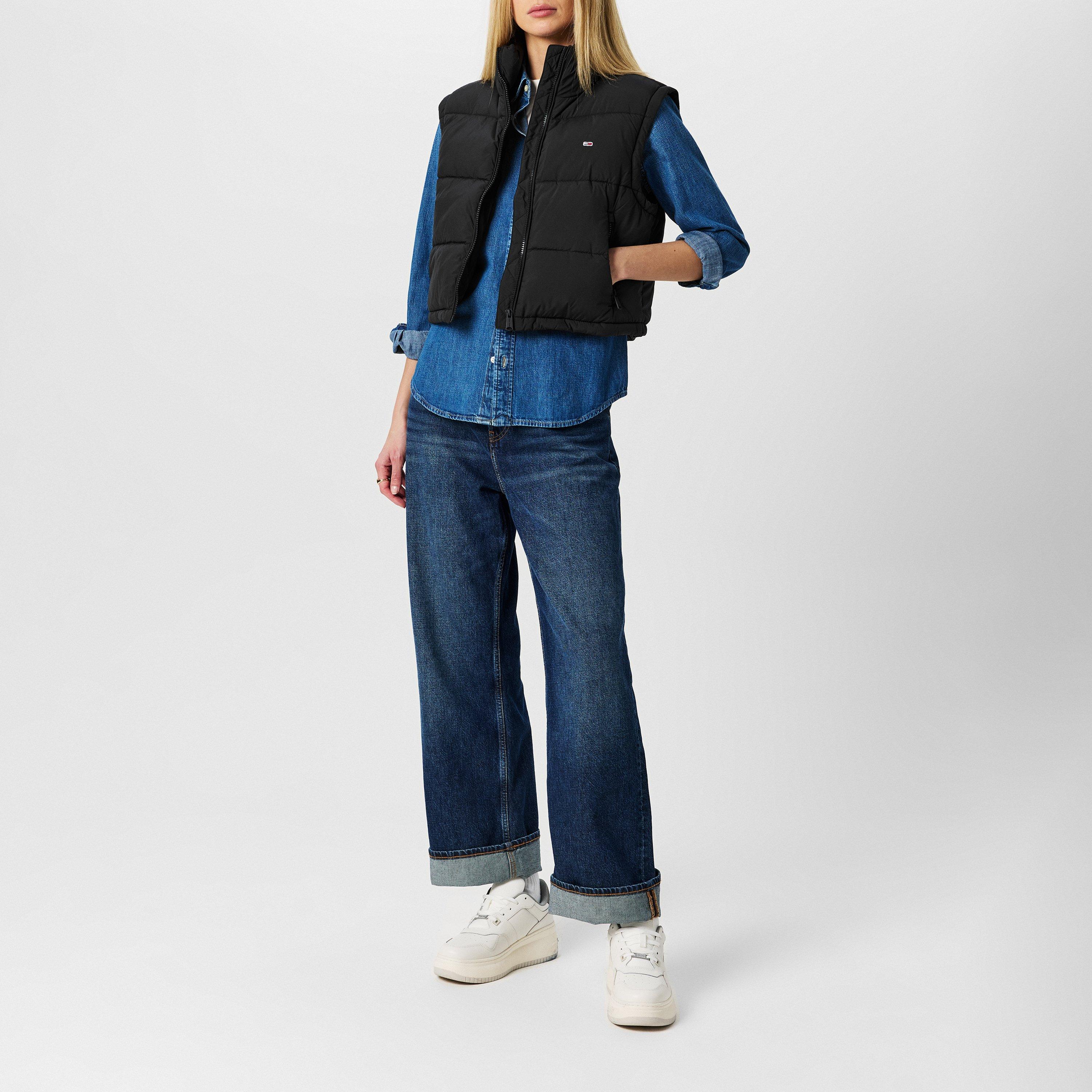 Preto - Tommy Jeans - Essential Puffer Vest - 5