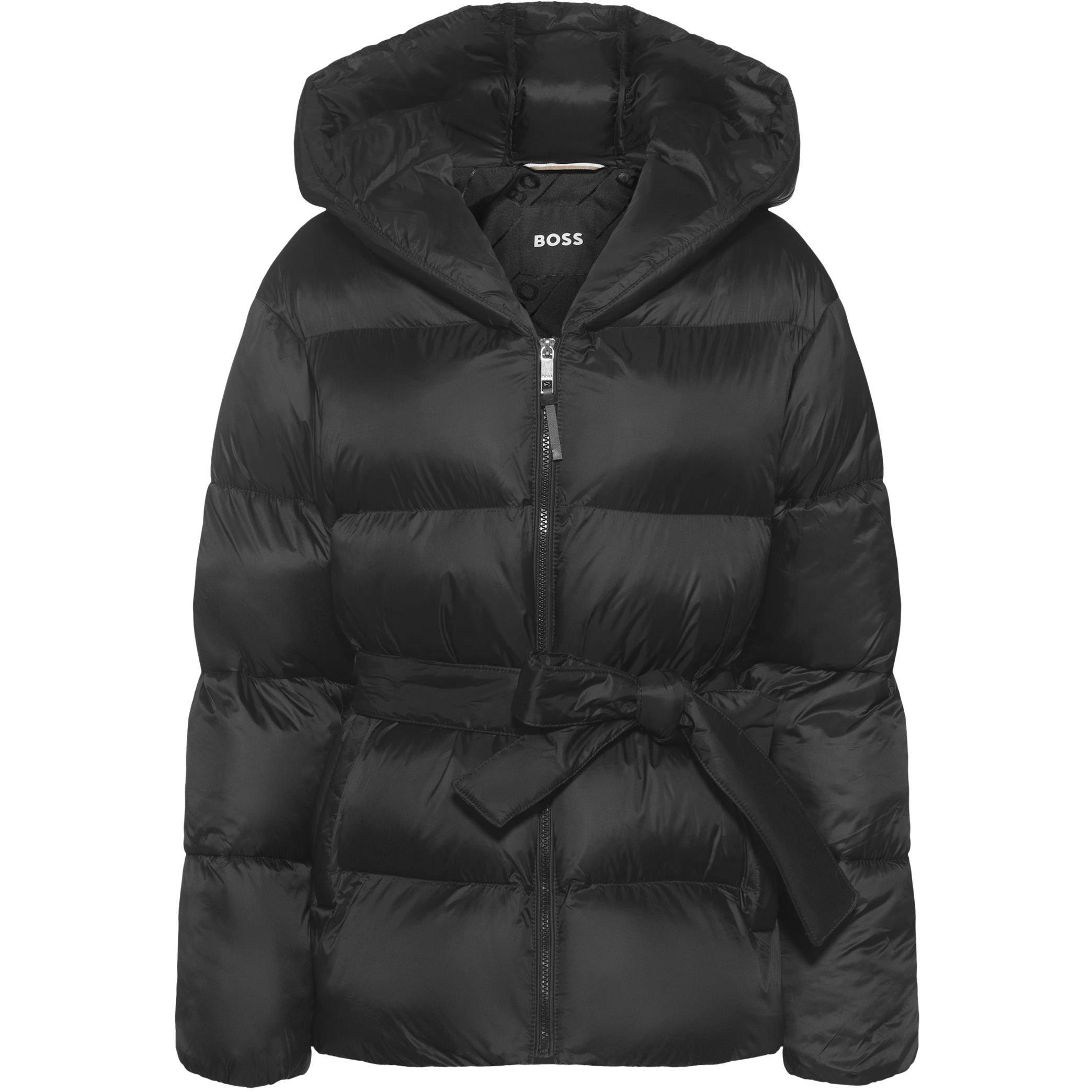 Black - Boss - Women's Peruni Puffer Jacket, Sleek Design - 5