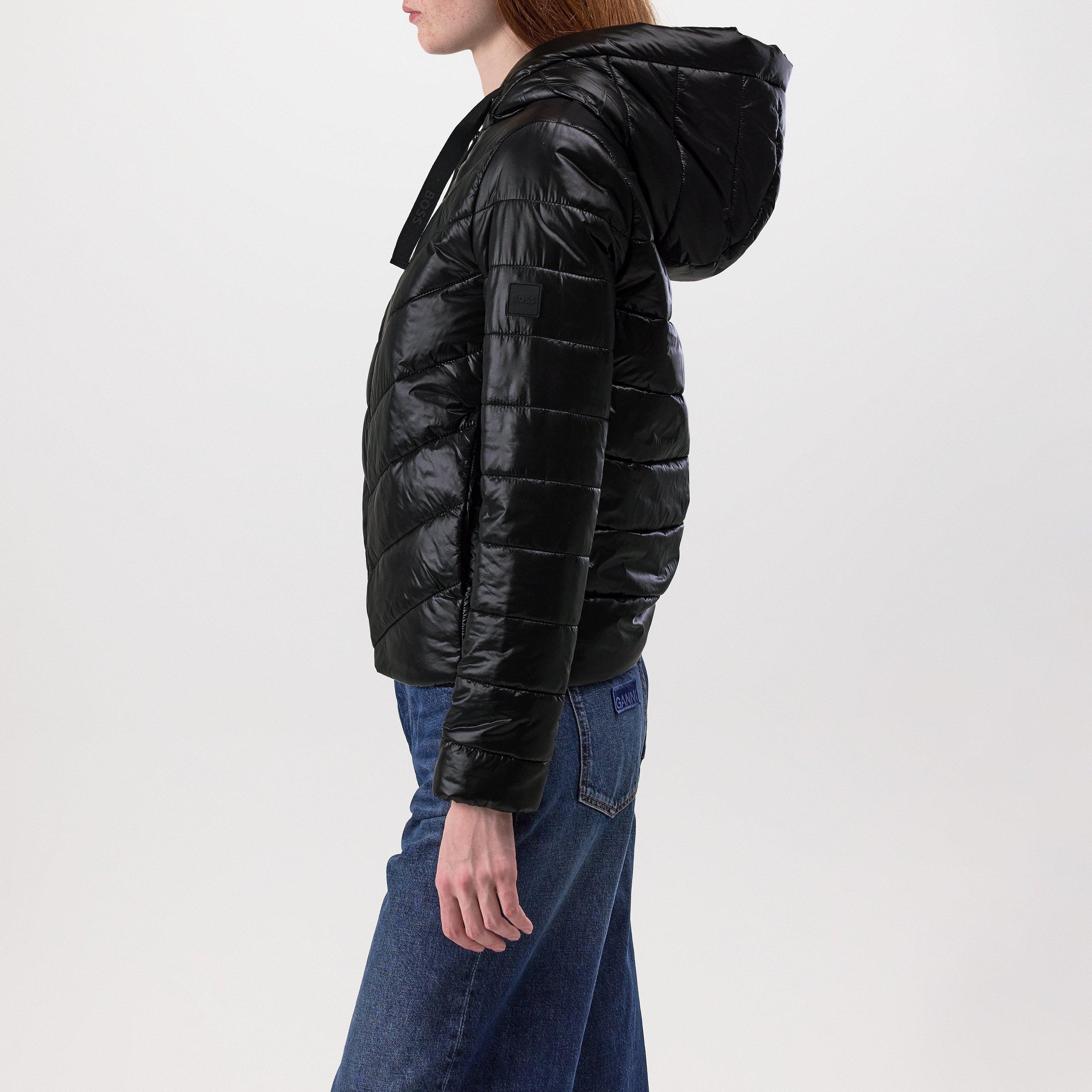 Black - Boss - Women's Palatori  Orange Short Puffer Jacket - 2