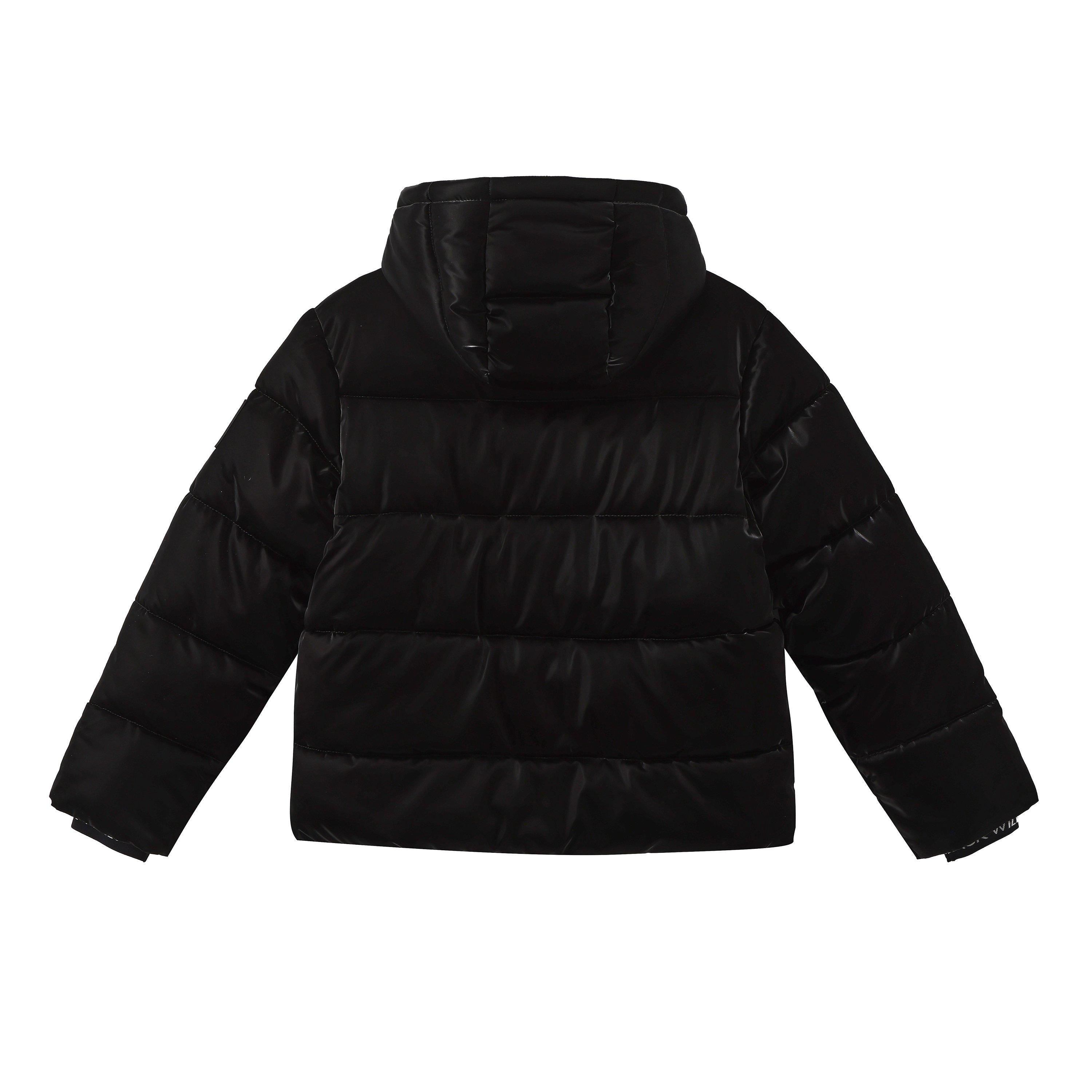Black - Jack Wills - Hooded Quilted Oversized Fit Short Puffer Jacket - 2