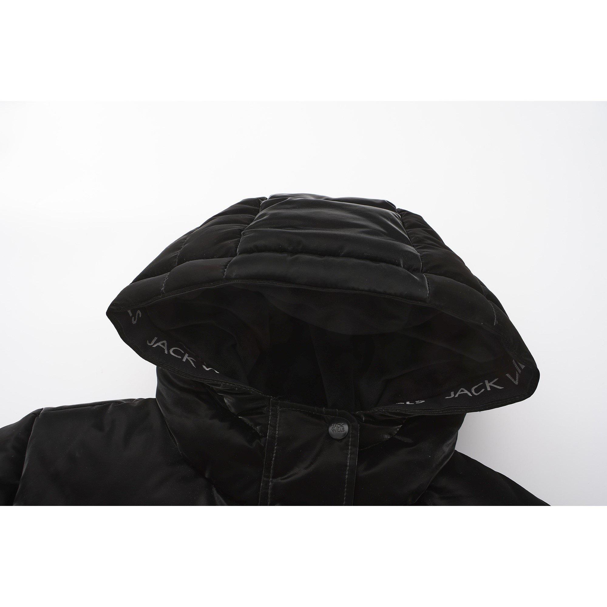 Black - Jack Wills - Hooded Quilted Oversized Fit Short Puffer Jacket - 4