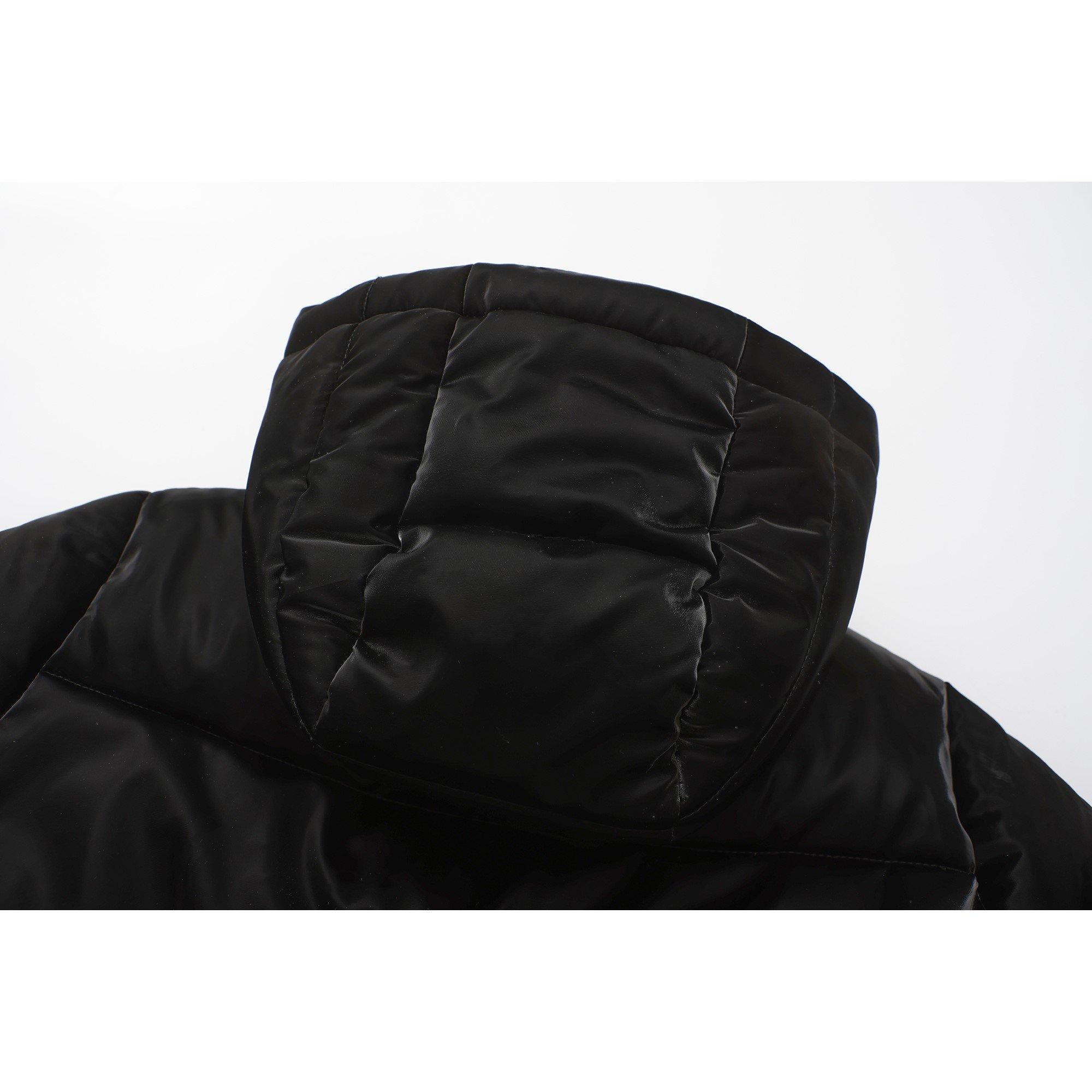 Black - Jack Wills - Hooded Quilted Oversized Fit Short Puffer Jacket - 5