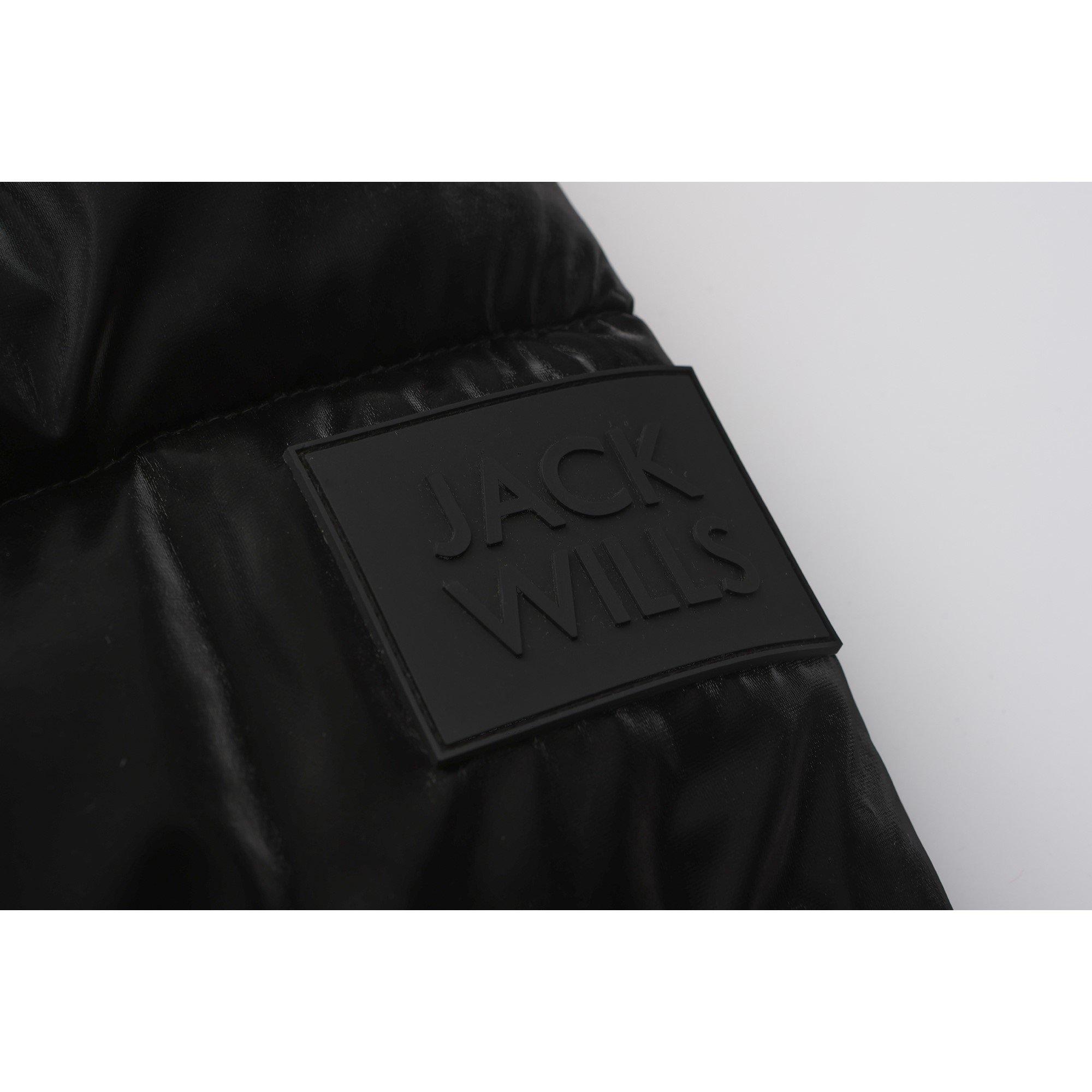 Black - Jack Wills - Hooded Quilted Oversized Fit Short Puffer Jacket - 6