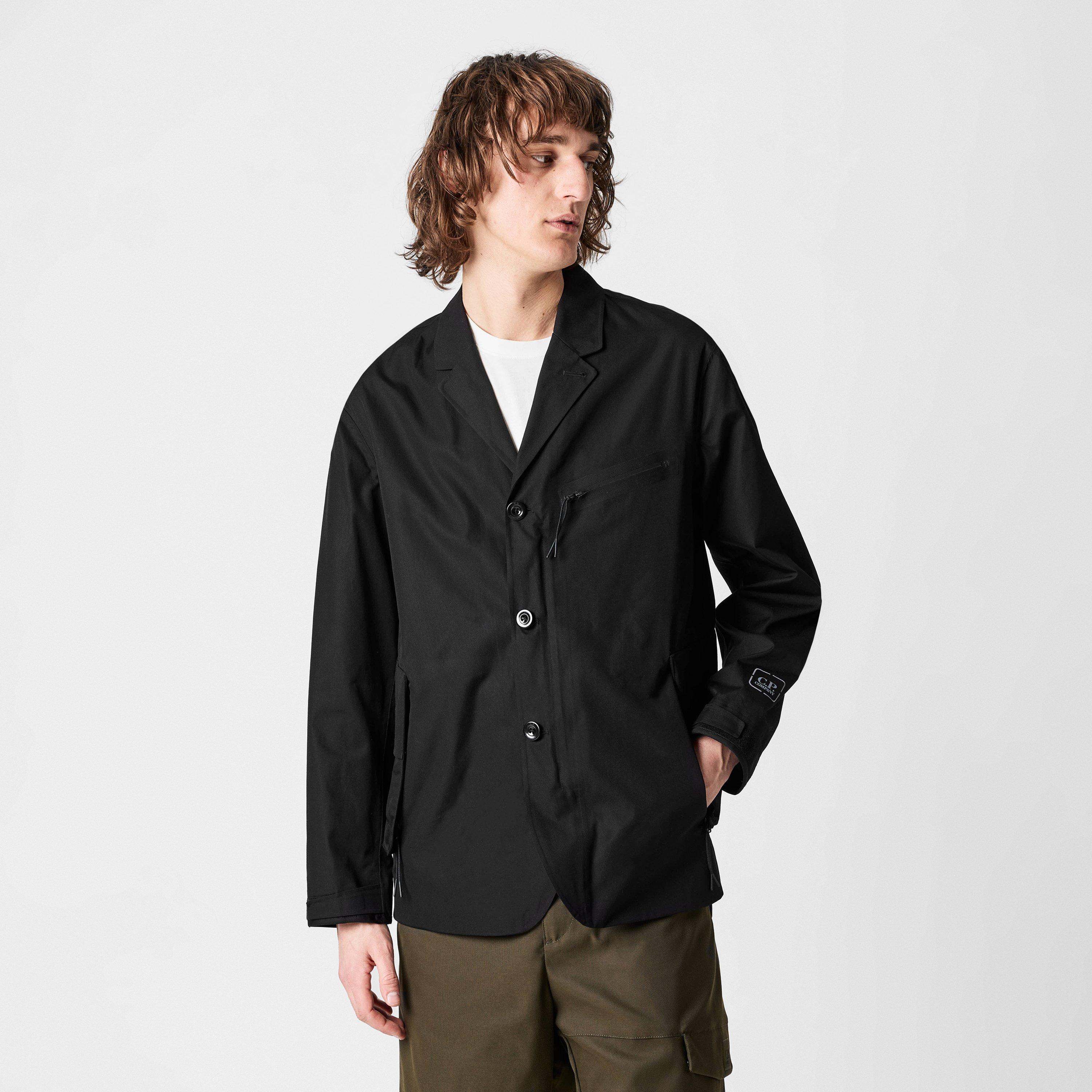 Black 999 - CP Company Metropolis - Men's Metropolis Technical Fabric Tailored Blazer - 3