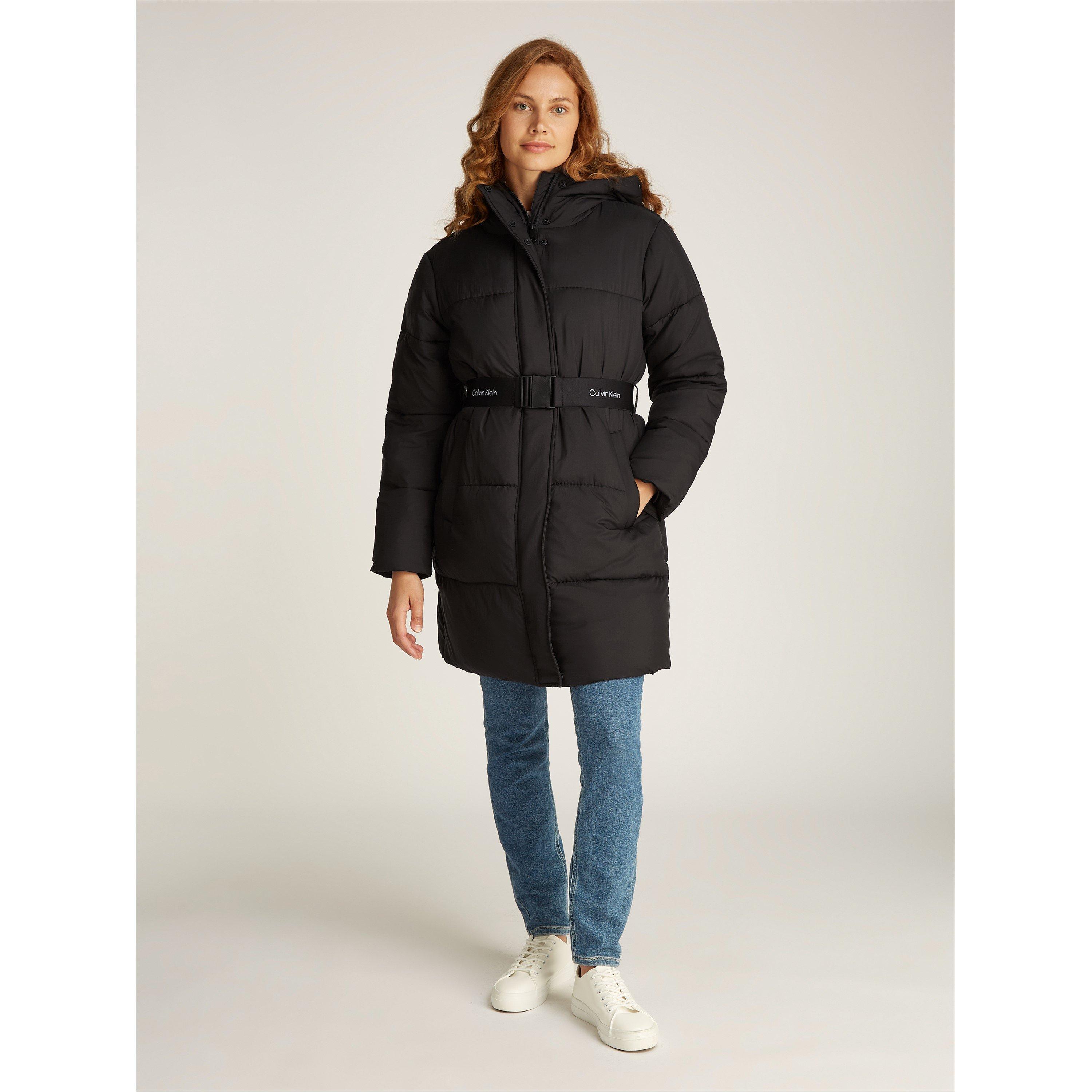 Ck Nero - Calvin Klein Jeans - Women's Logo Belt Short Puffer Jacket - 2