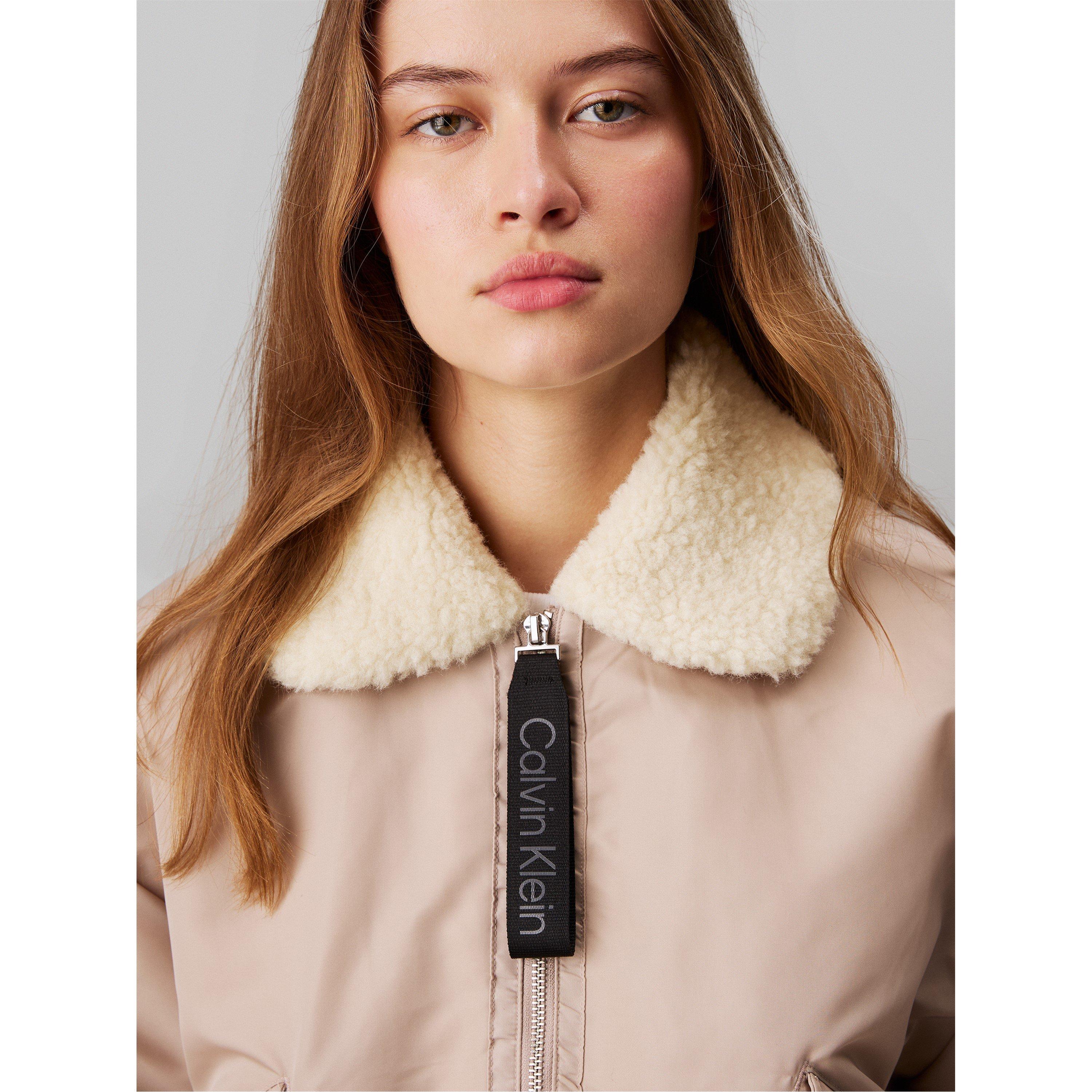 Geit - Calvin Klein Jeans - Women's Satin Aviator Jacket - 4