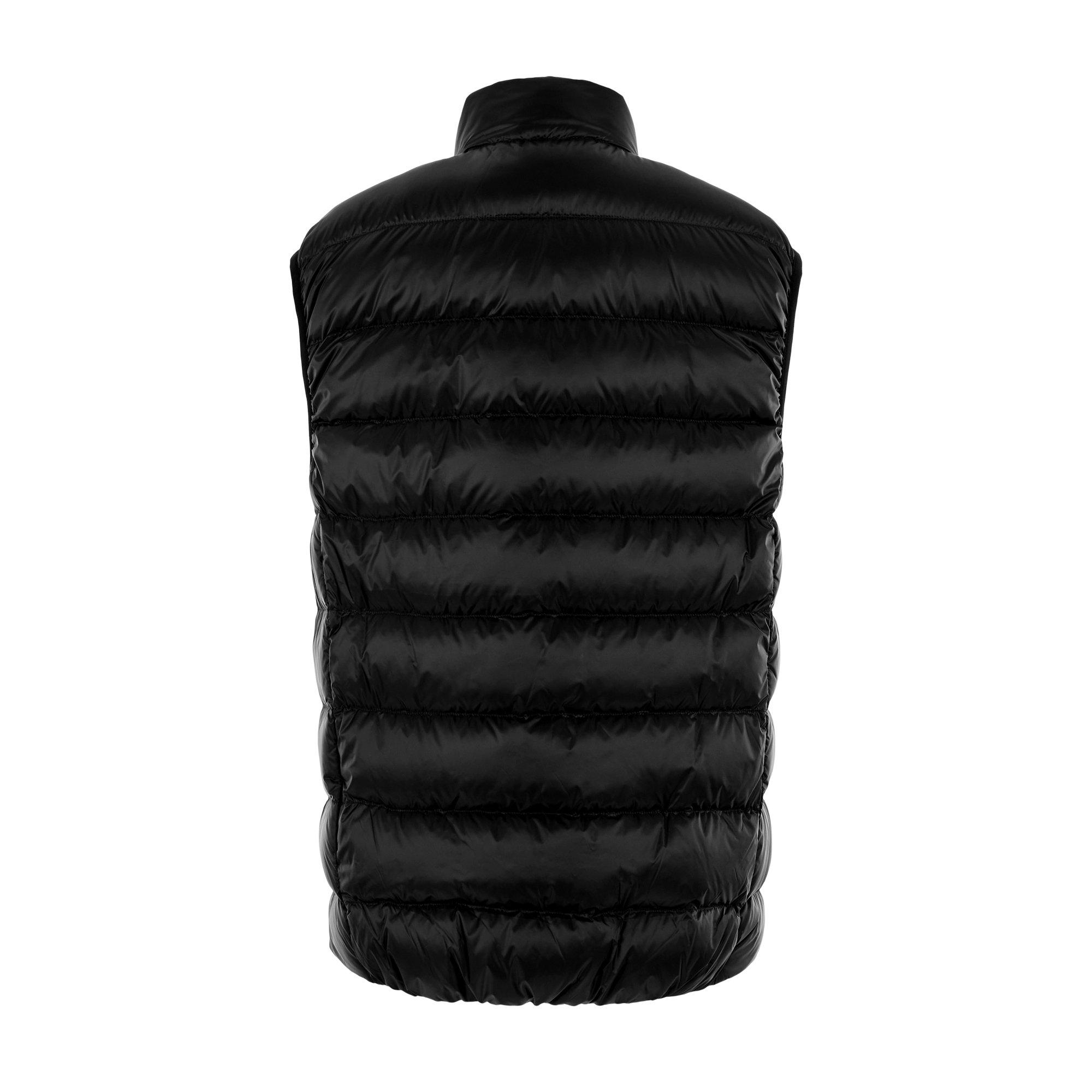 Black - Pyrenex - Men's Arial Front Zip Sleeveless Compressible Gilet - 2