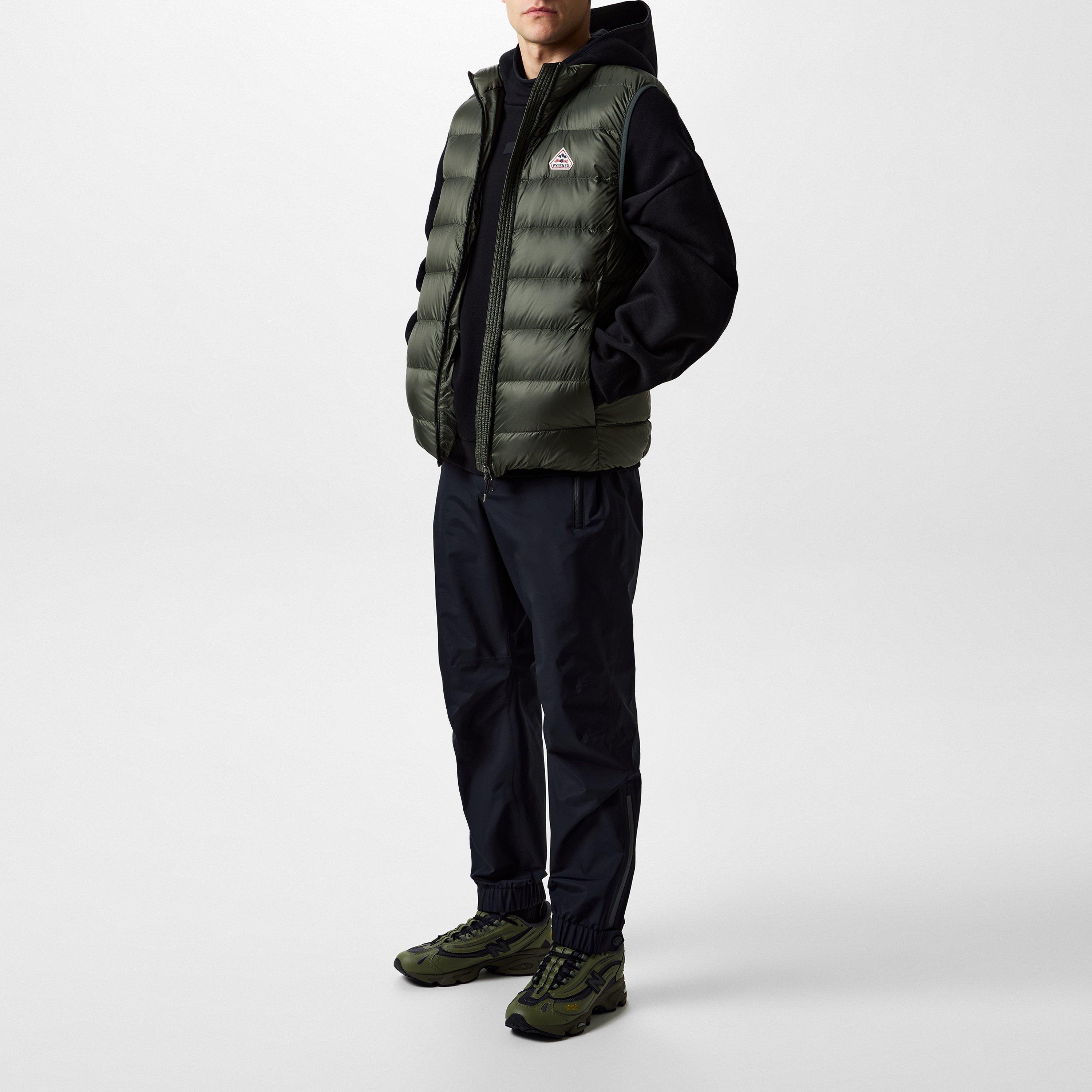 Green - Pyrenex - Men's Arial Front Zip Sleeveless Compressible Gilet - 7