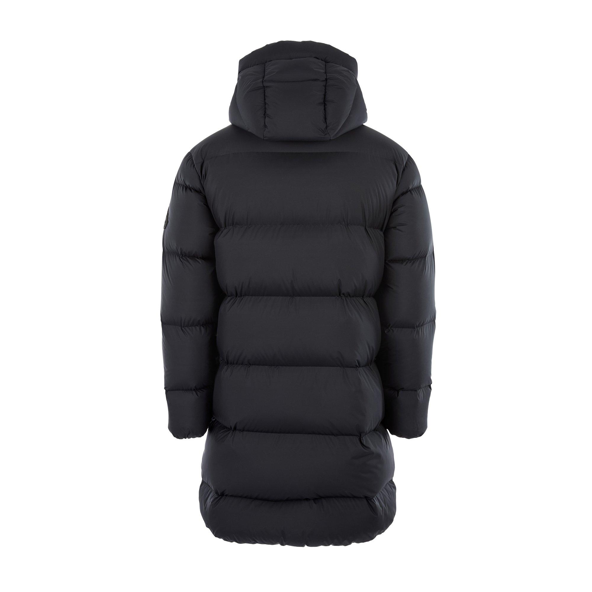 Black - Pyrenex - Men's Irek French Down Hooded Long Puffer Jacket - 2