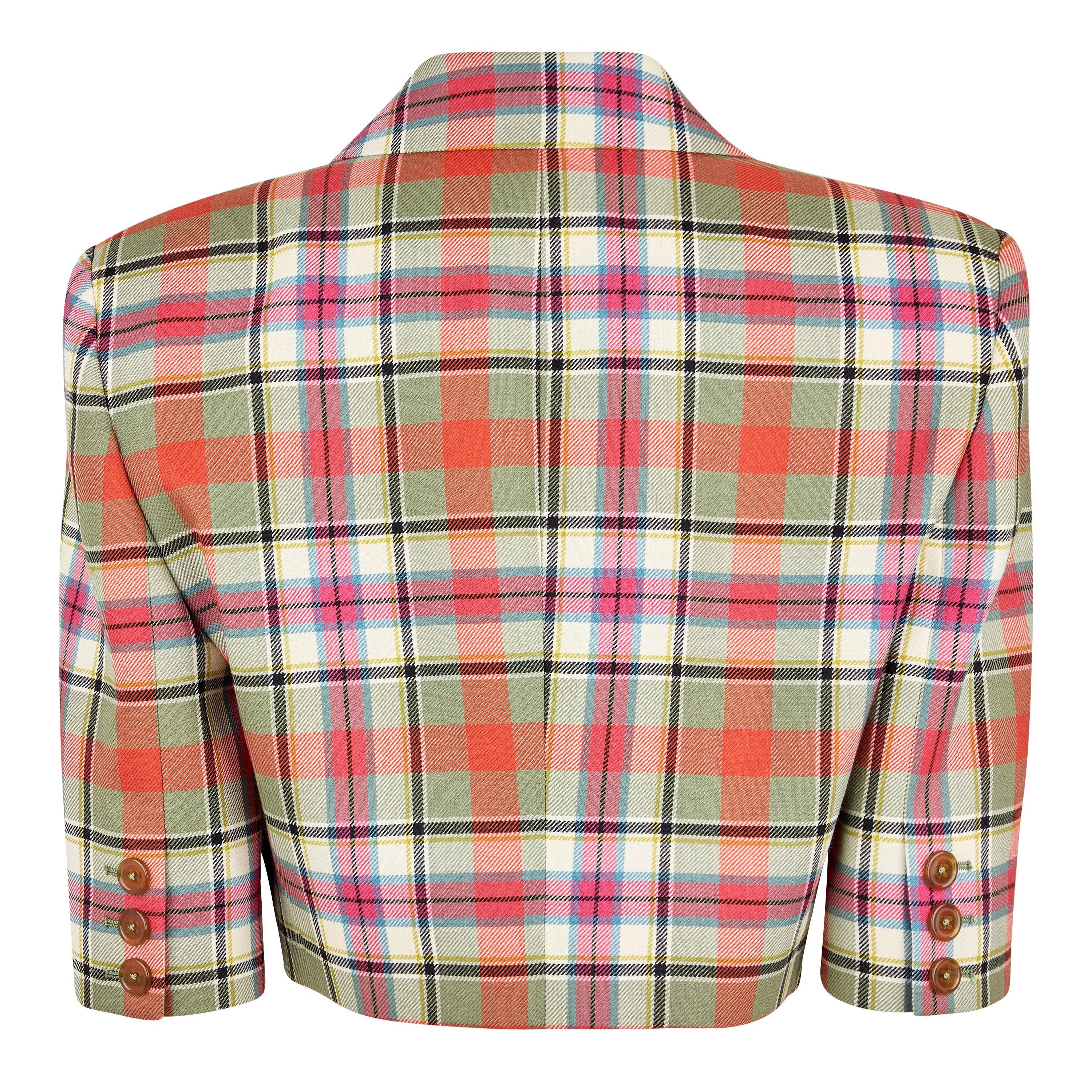 Multi - Vivienne Westwood - Women's Cut Off Wool Elbow Length Sleeve Blazer - 6