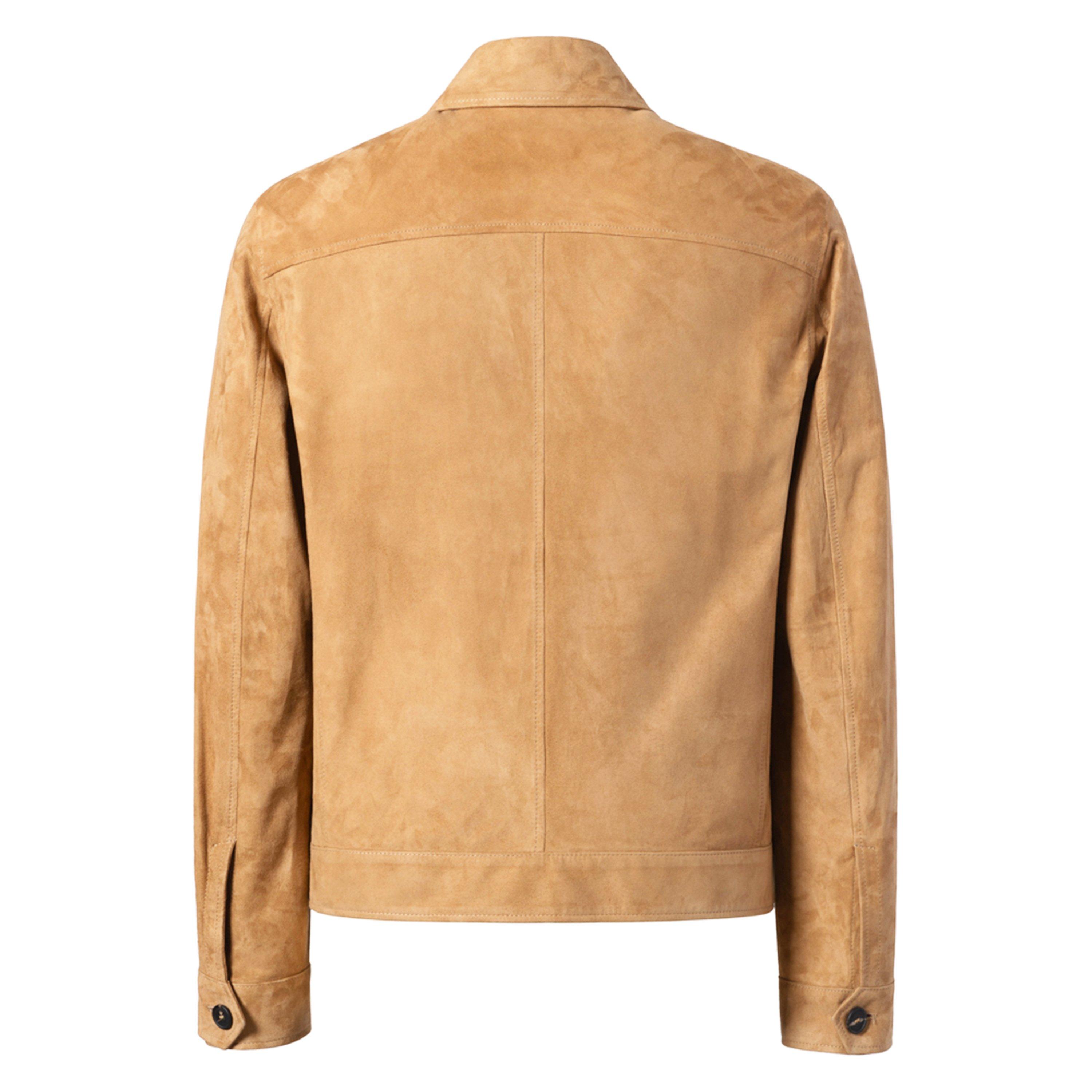 Beige - Tagliatore - Men's Leather Jacket - 7