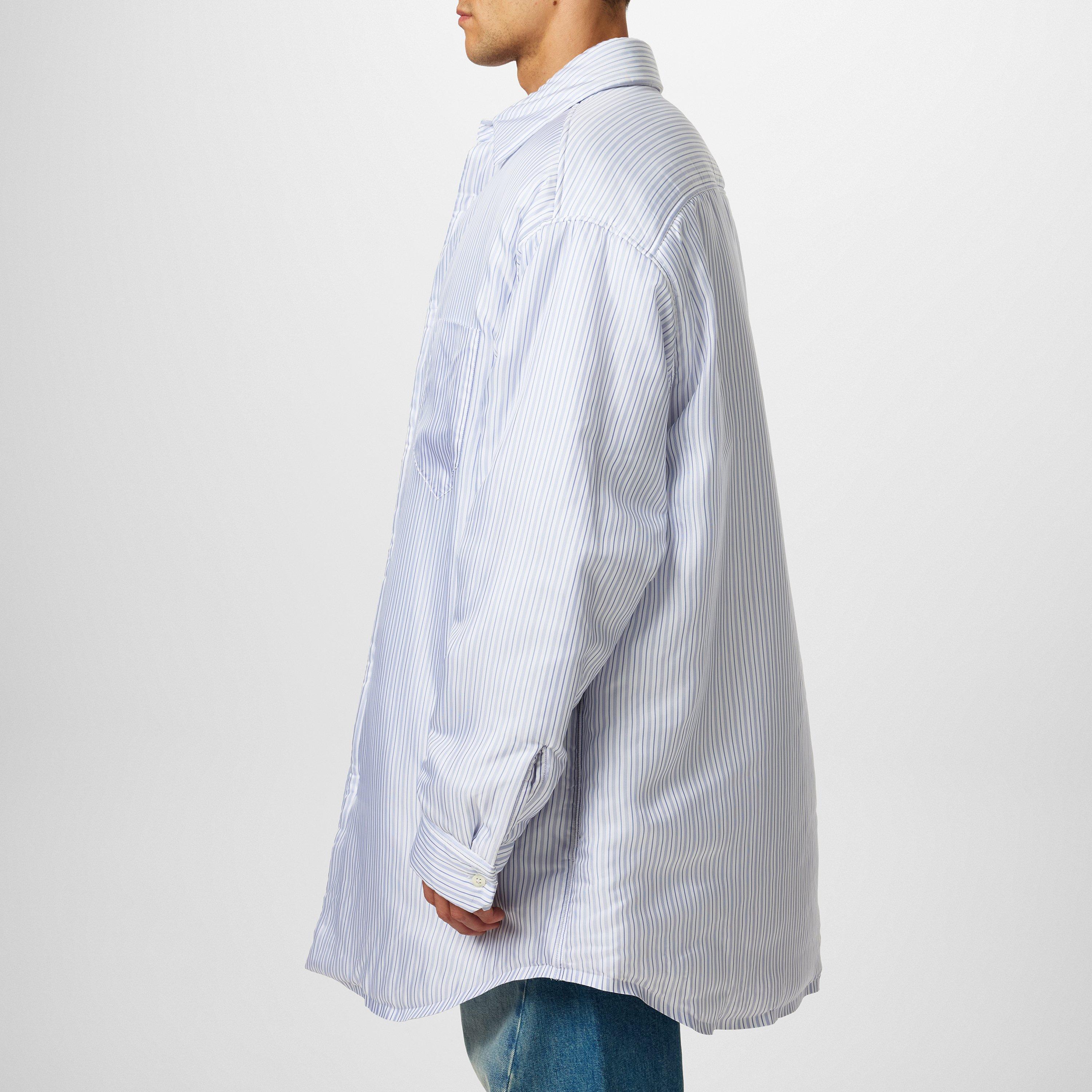 Blue - Maison Margiela - Men's Padded Long Sleeve Oversized Fit Quilted Jacket - 2