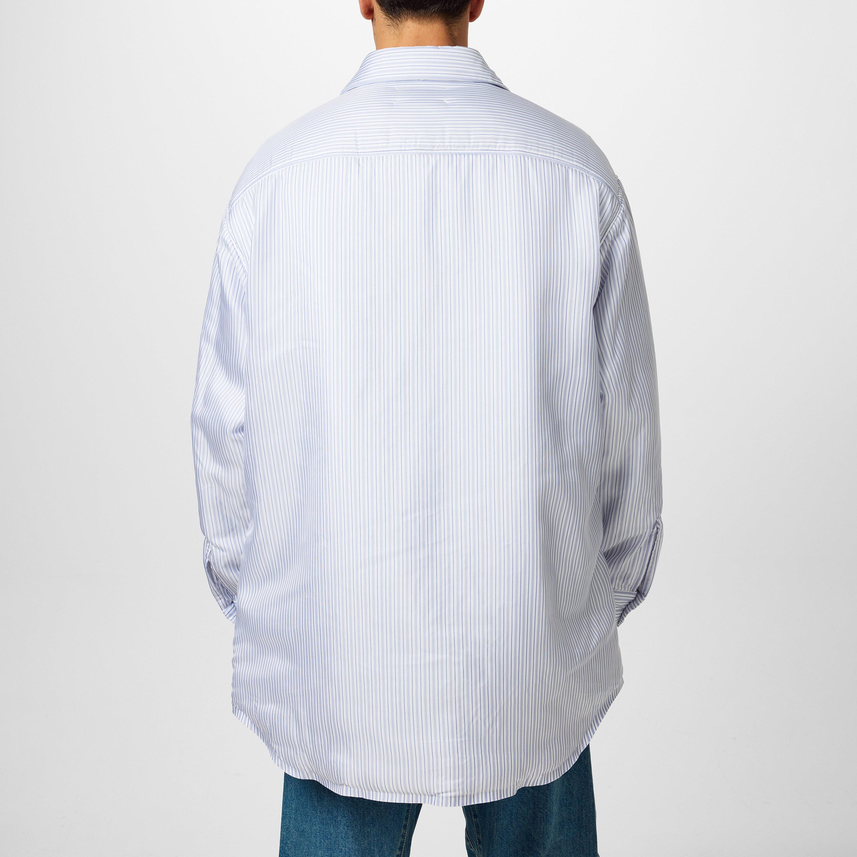 Blue - Maison Margiela - Men's Padded Long Sleeve Oversized Fit Quilted Jacket - 3