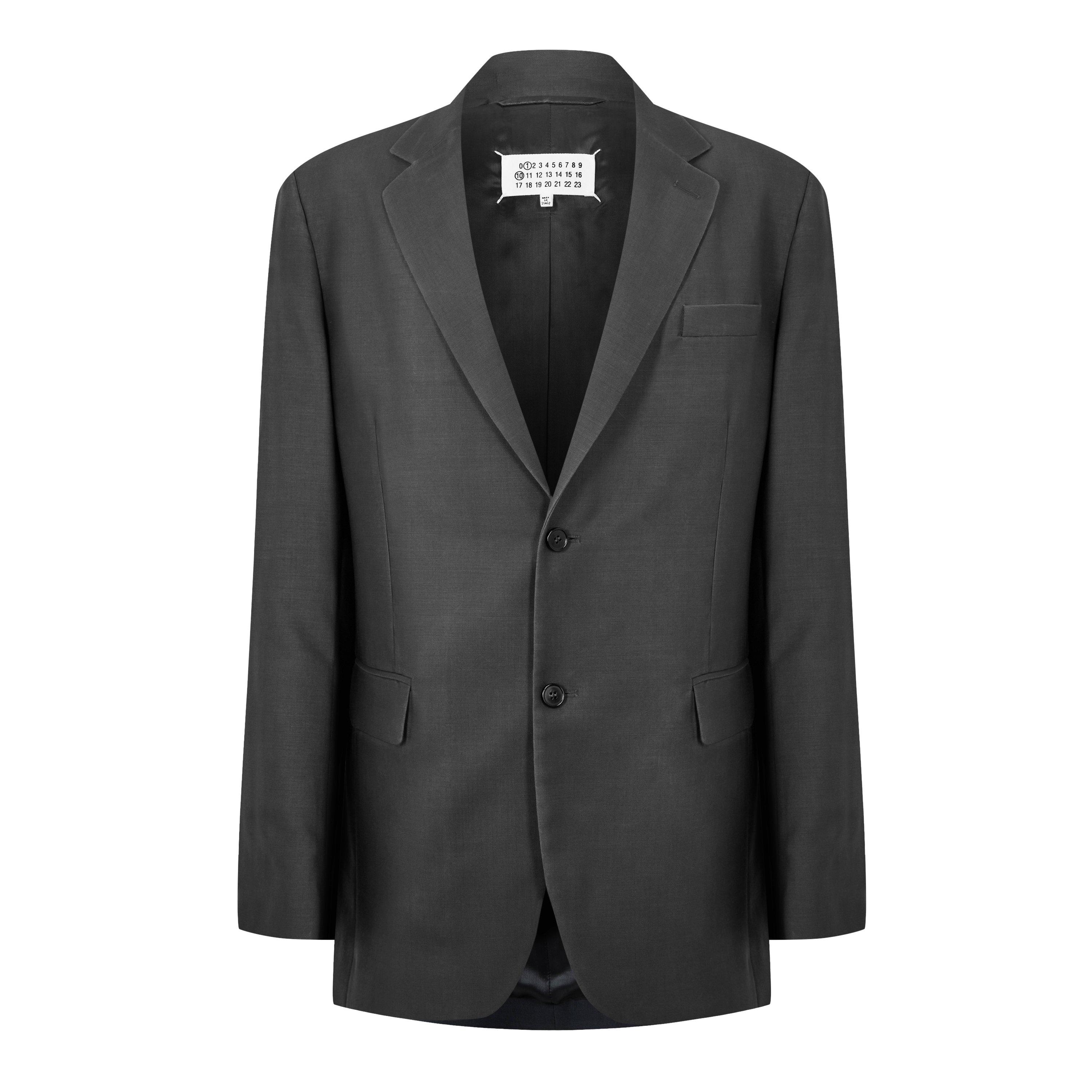 Dark Avion - Maison Margiela - Men's Mohair Wool Long Sleeve Blazer - 5