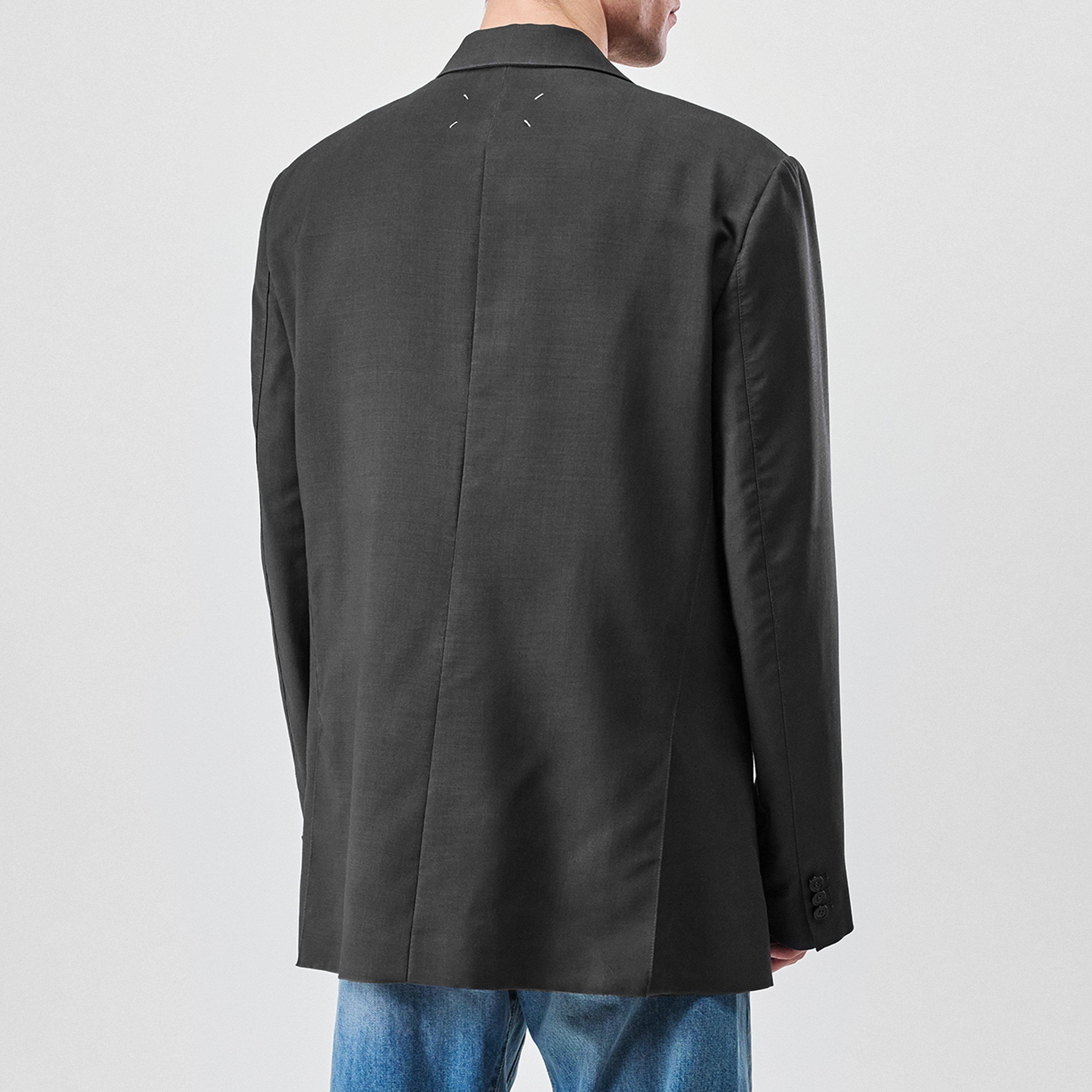 Dark Avion - Maison Margiela - Men's Mohair Wool Long Sleeve Blazer - 3