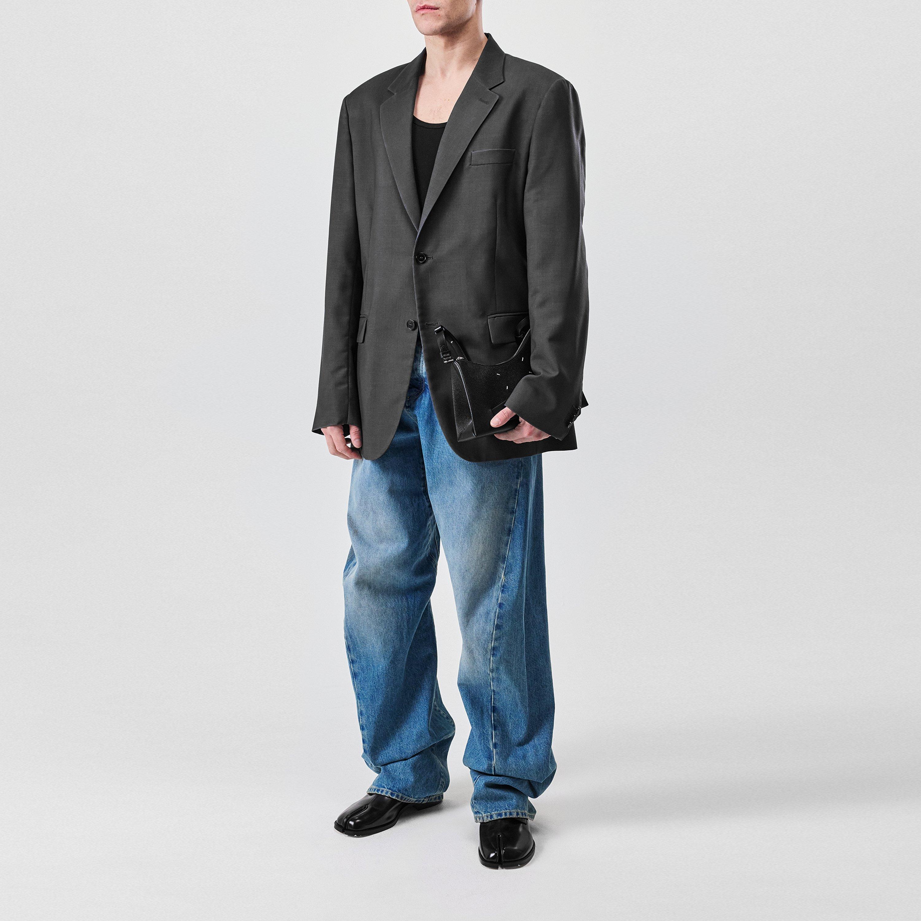 Dark Avion - Maison Margiela - Men's Mohair Wool Long Sleeve Blazer - 4