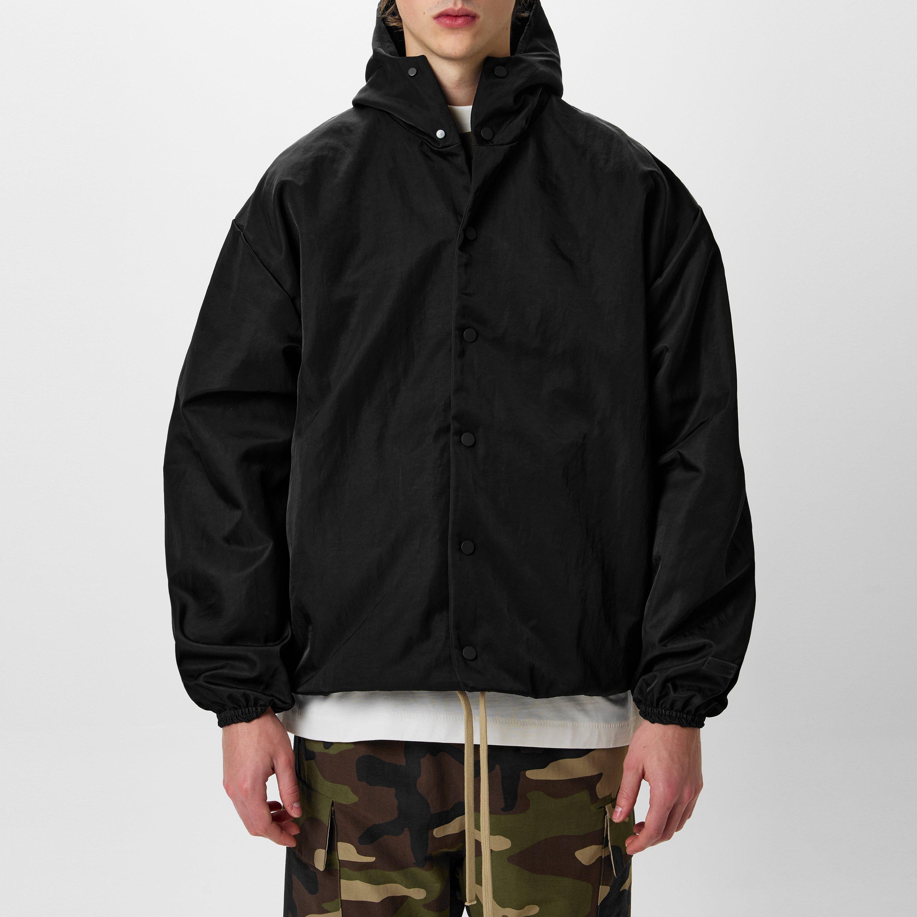 Black - Fear Of God Essentials - Coach Jacket - 3