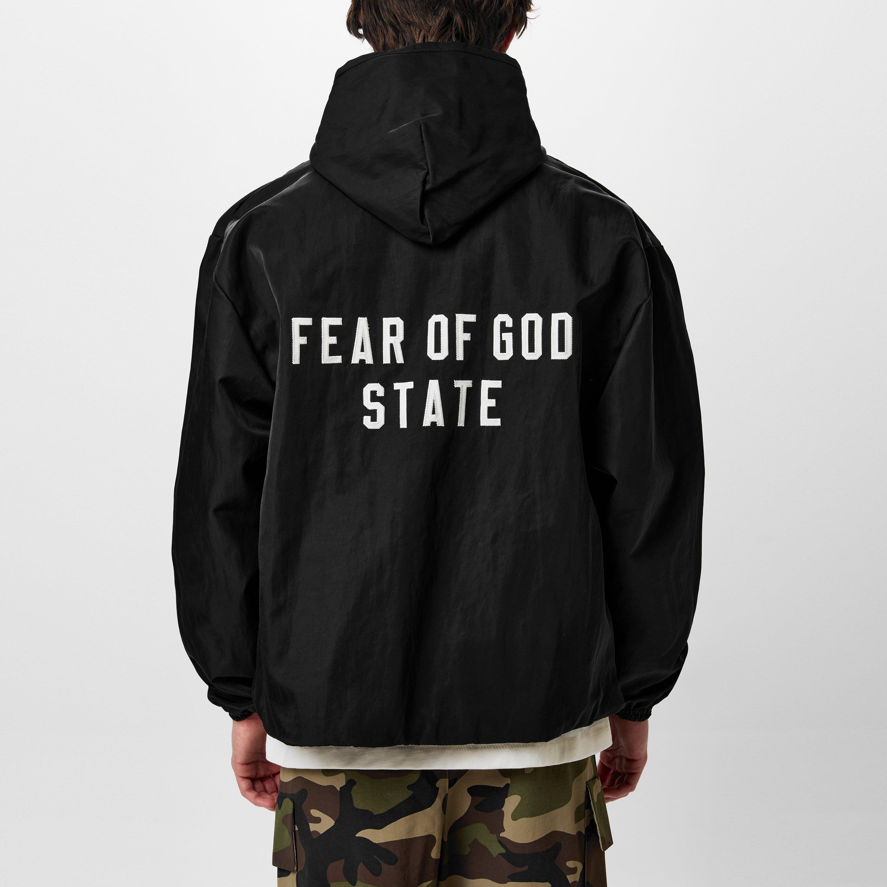 Black - Fear Of God Essentials - Coach Jacket - 4