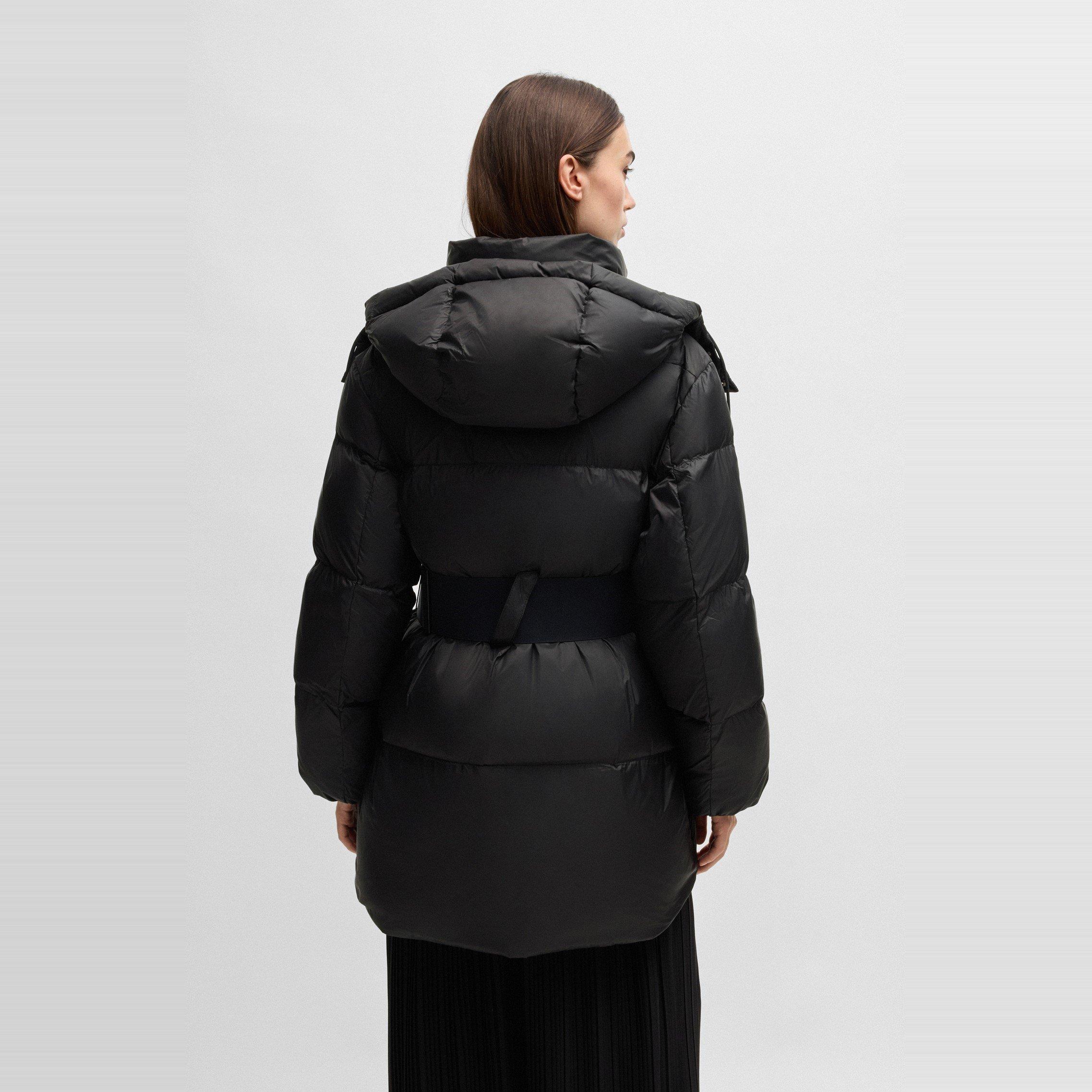 Black - Hugo - Women's Falentina Quilted Short Puffer Jacket - 3