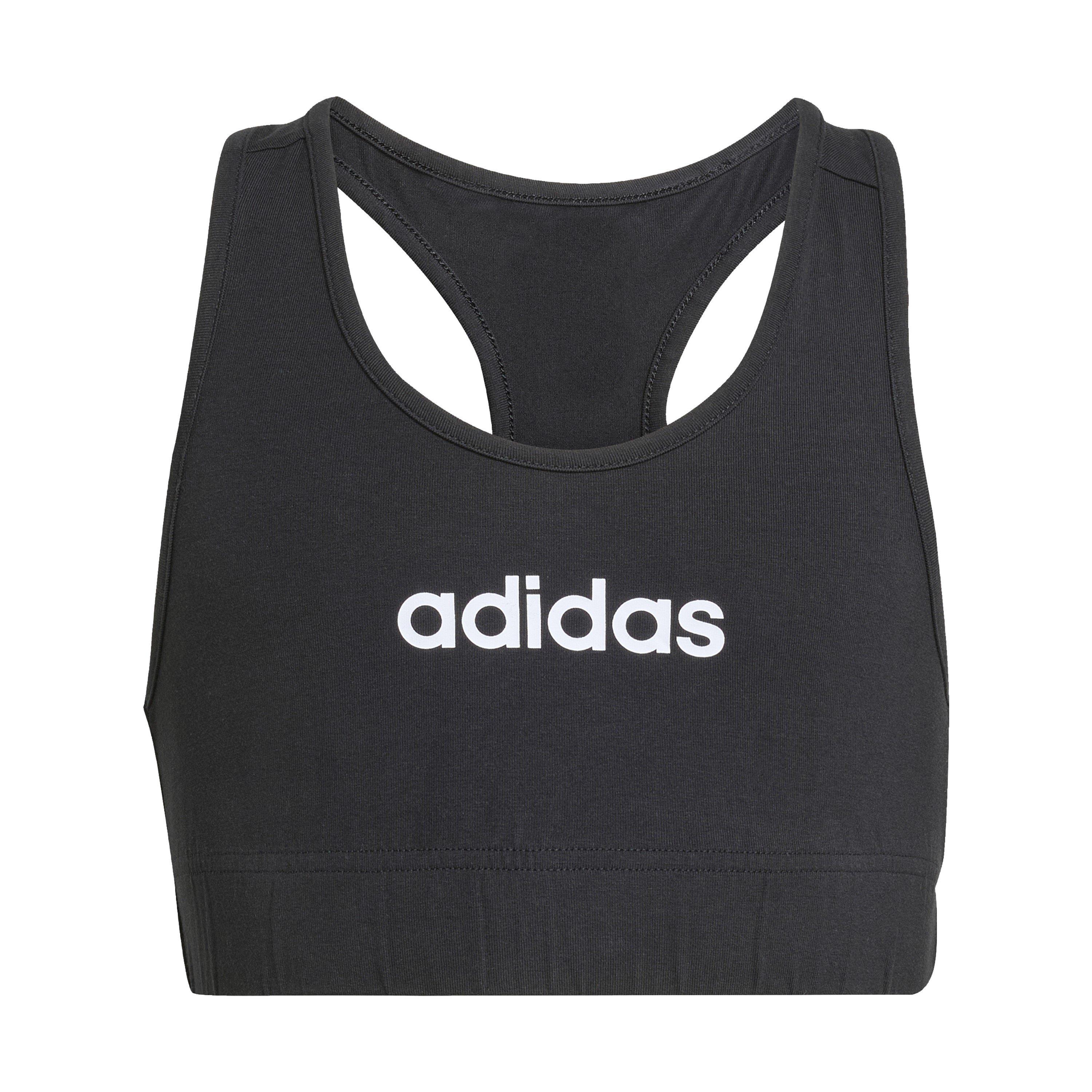 Black/White - adidas - Essentials Linear Bra Girls - 1