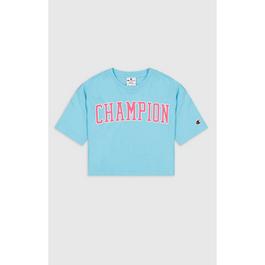 Champion logo patch cotton shirt