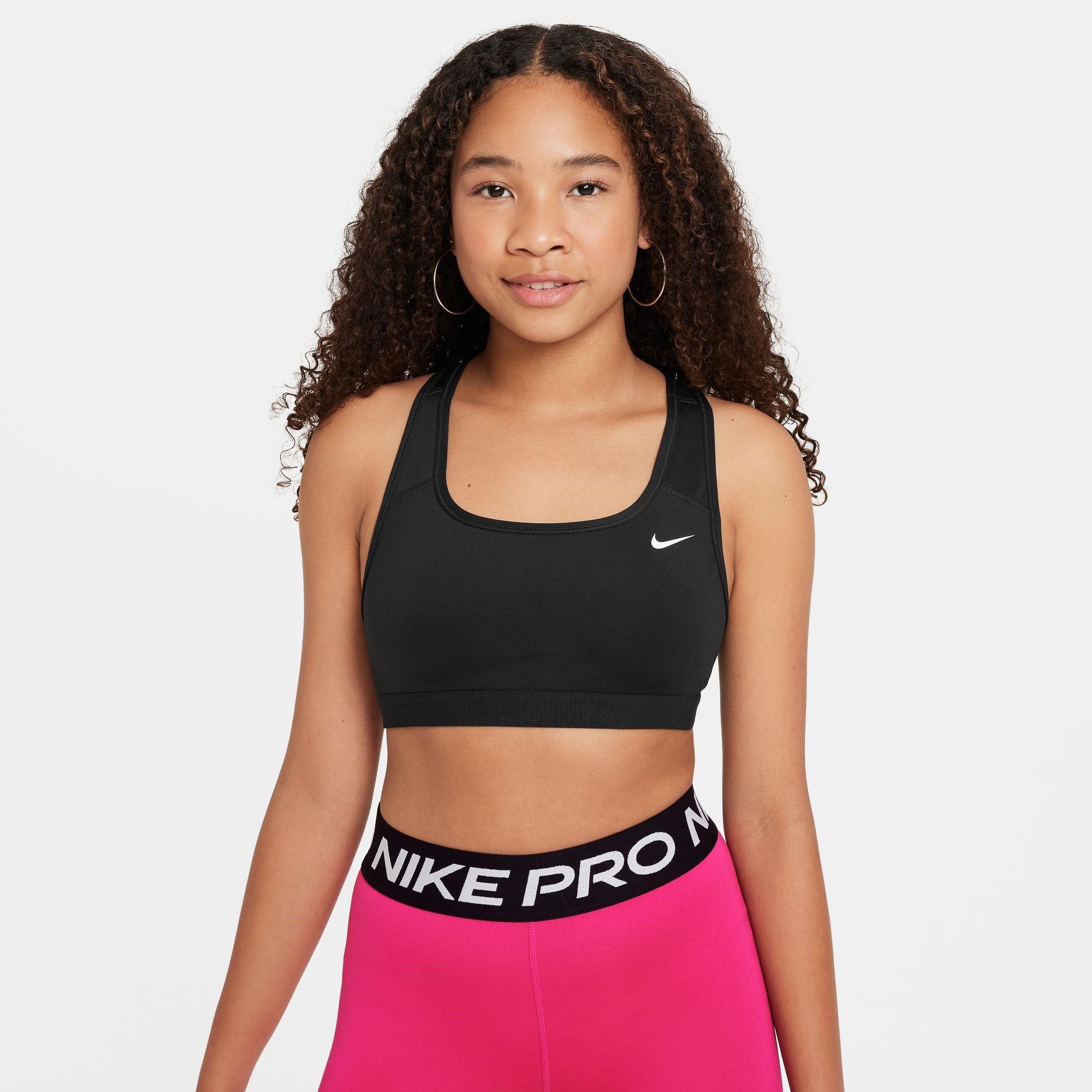 Schwarz/Weiß - Nike - Swoosh Sports Bra Girls - 3