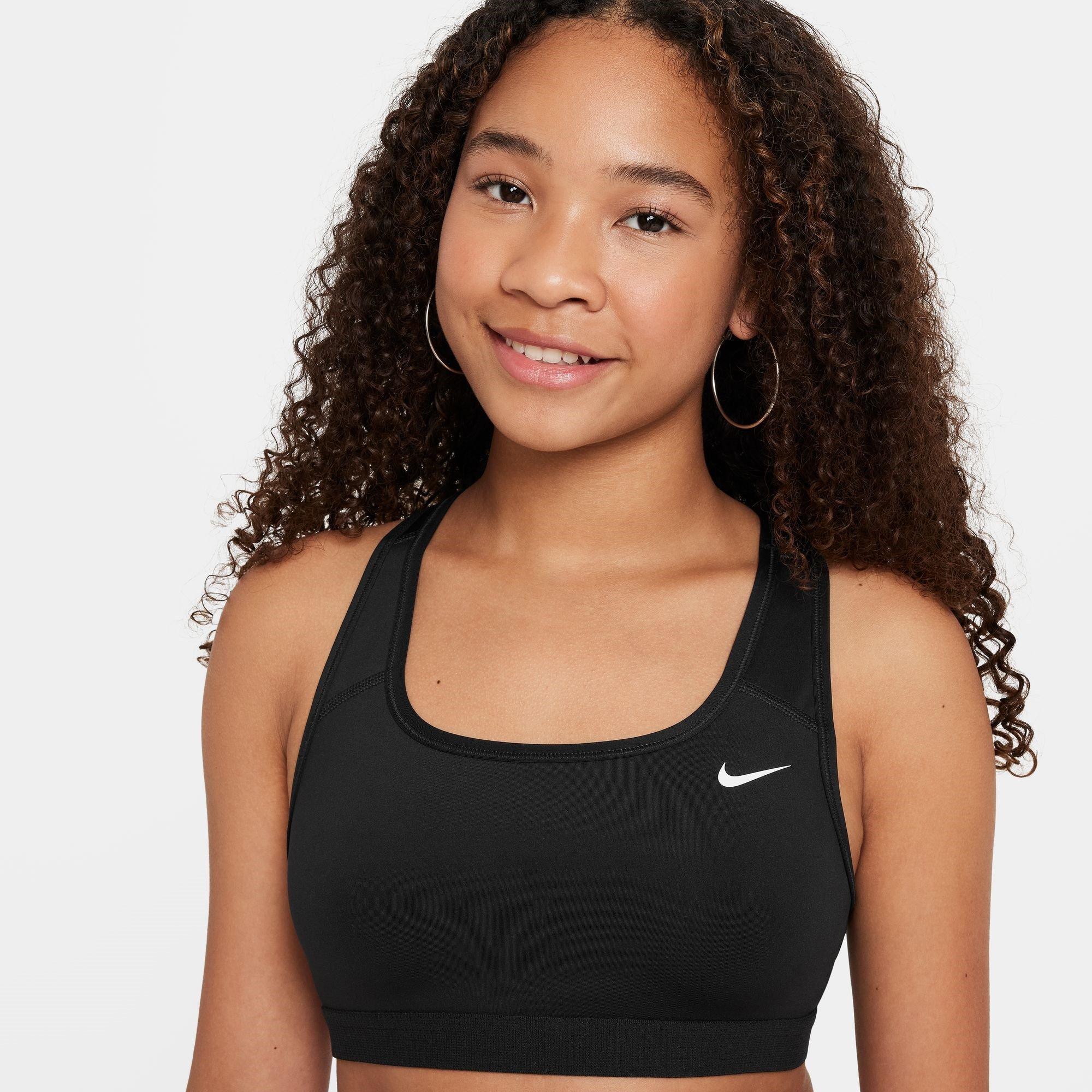 Schwarz/Weiß - Nike - Swoosh Sports Bra Girls - 5