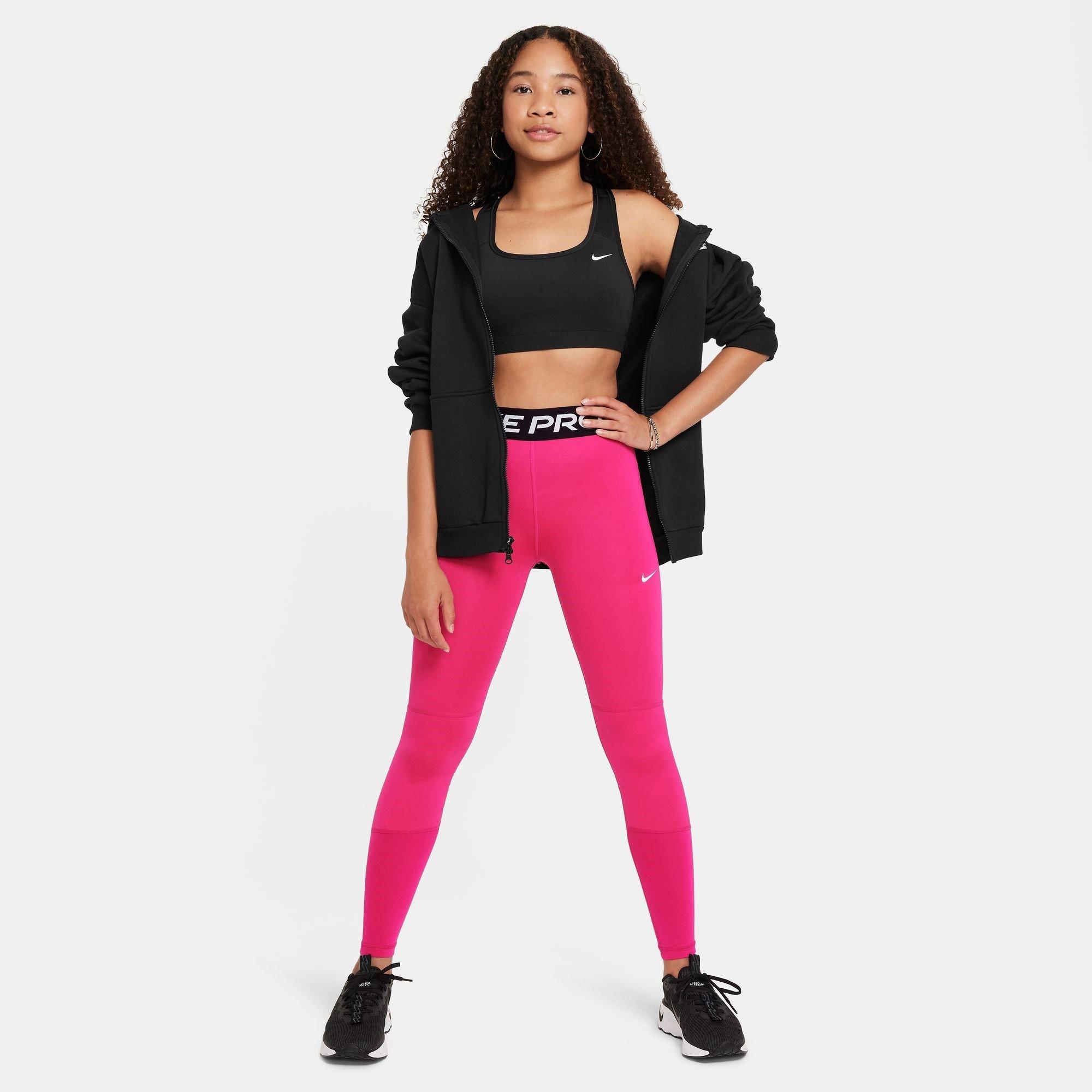 Schwarz/Weiß - Nike - Swoosh Sports Bra Girls - 8