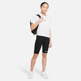 White/Black - Nike - Sportswear Junior Girls T Shirt - 4