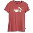 Astro Red - Puma - Essentials Plus Logo Junior Girls T Shirt - 1