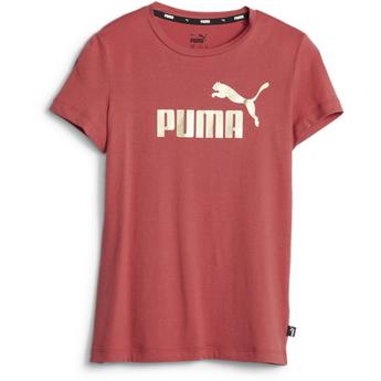 Puma Essentials Plus Logo Junior Girls T Shirt