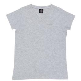 LA Gear Company logo-print cotton T-shirt Toni neutri