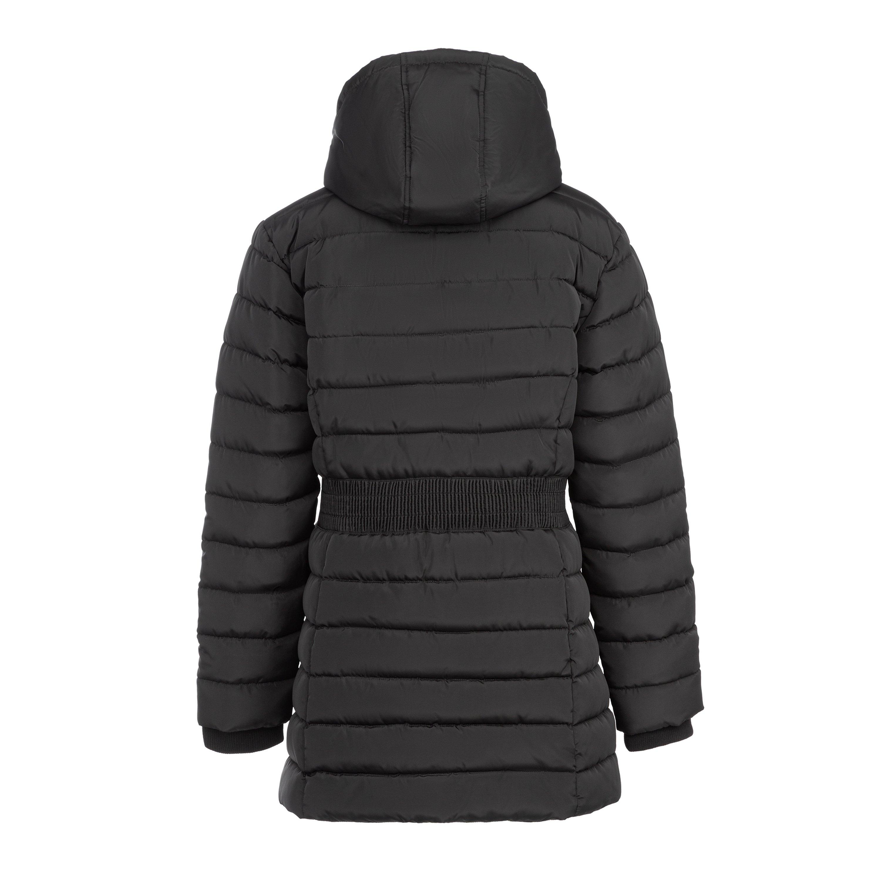 Negro - Firetrap - Hooded Mid-Length Long Sleeve Short Puffer Jacket - 2