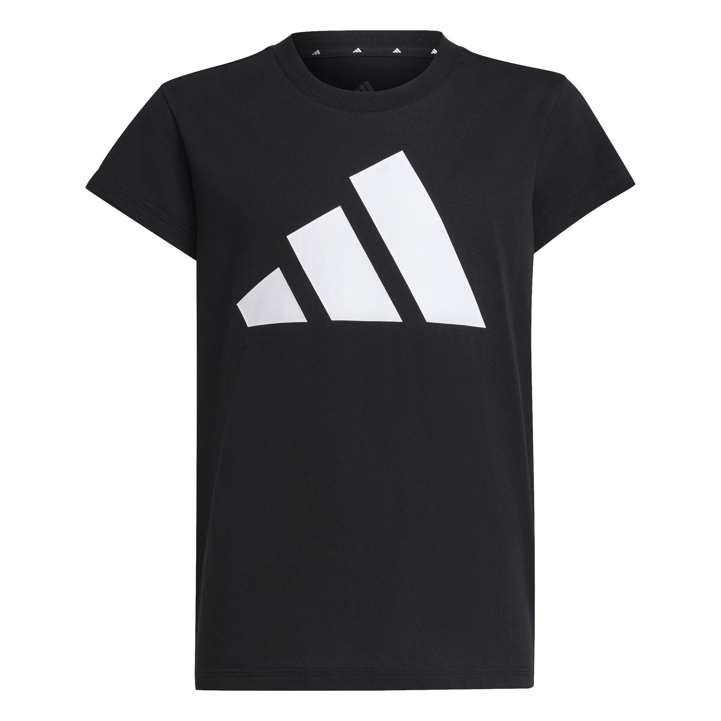 Adidas Girls Essentials Linear T-Shirt - Black - 9-10 Years
