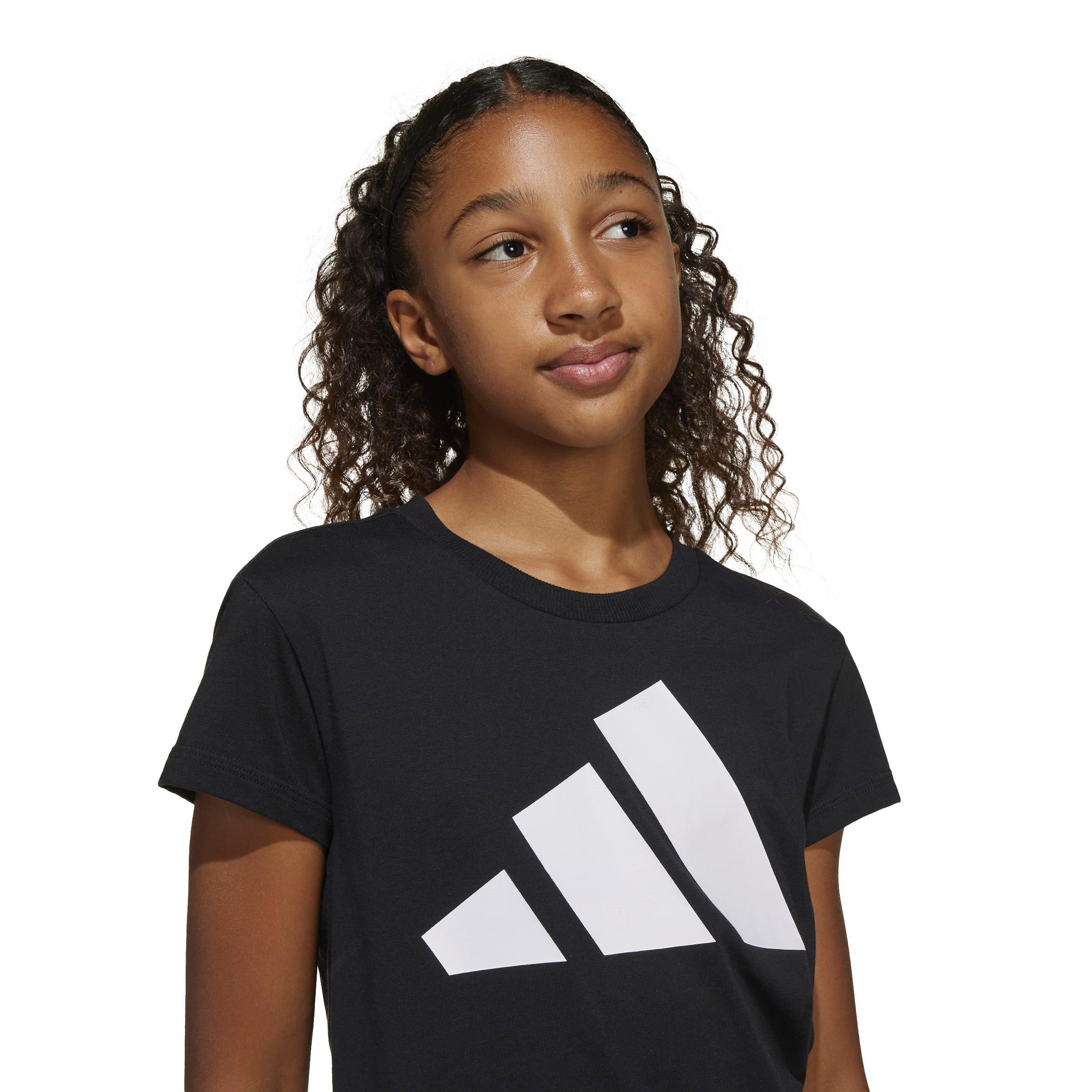 Nero - adidas - Girls Essentials Linear T-Shirt - 6